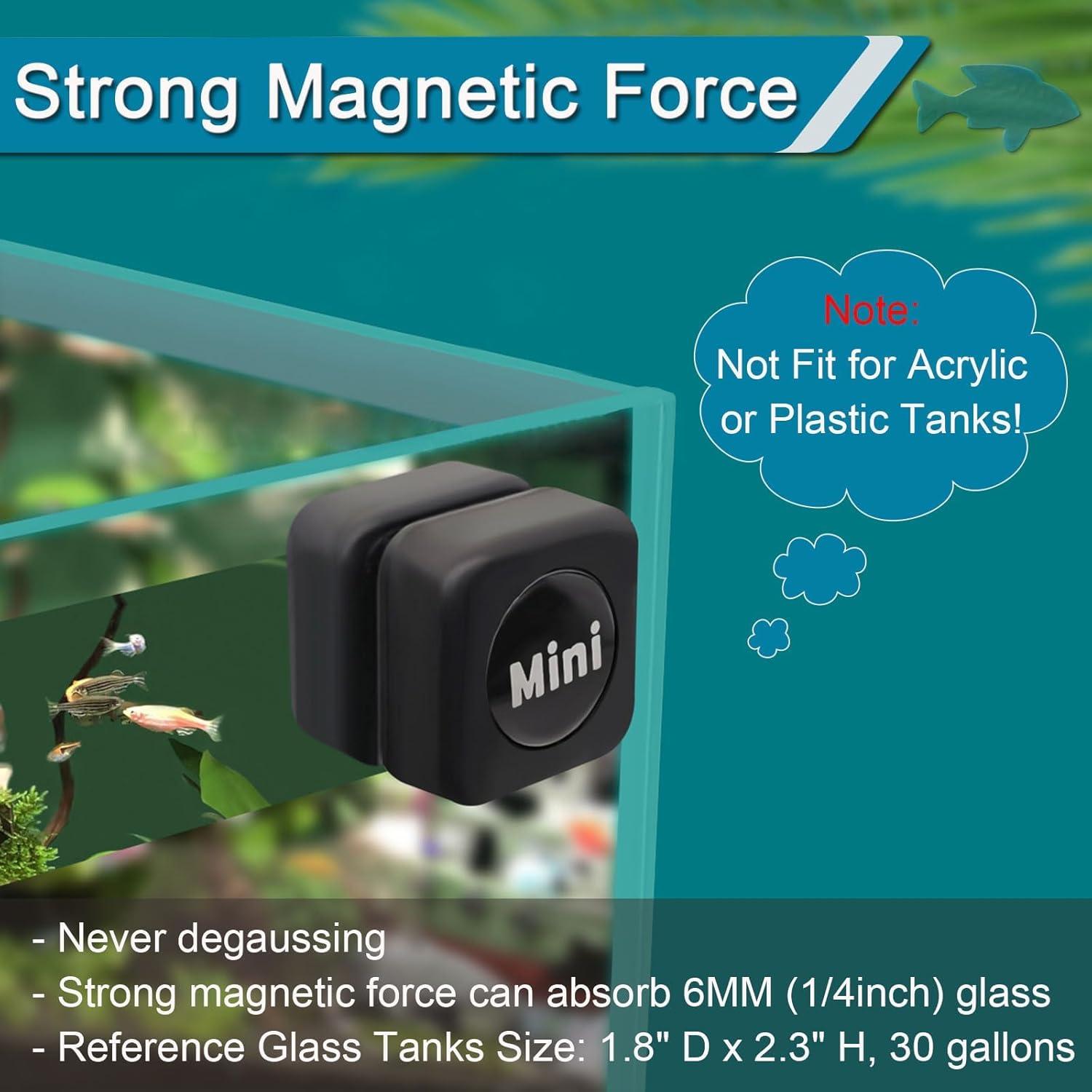 Limpiador Magnético de Acuario NASOFIR 30x30mm para Vidrio
