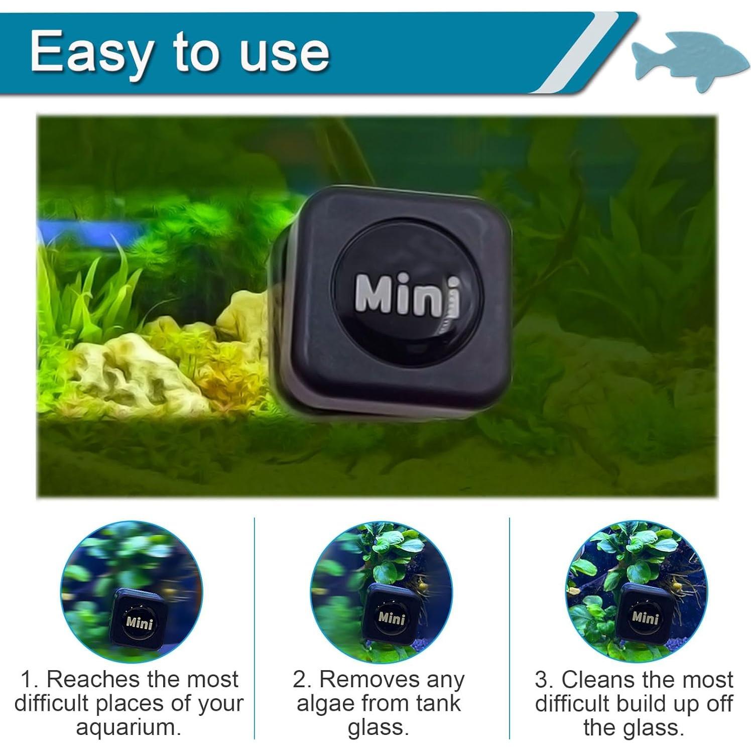 Limpiador Magnético de Acuario NASOFIR 30x30mm para Vidrio