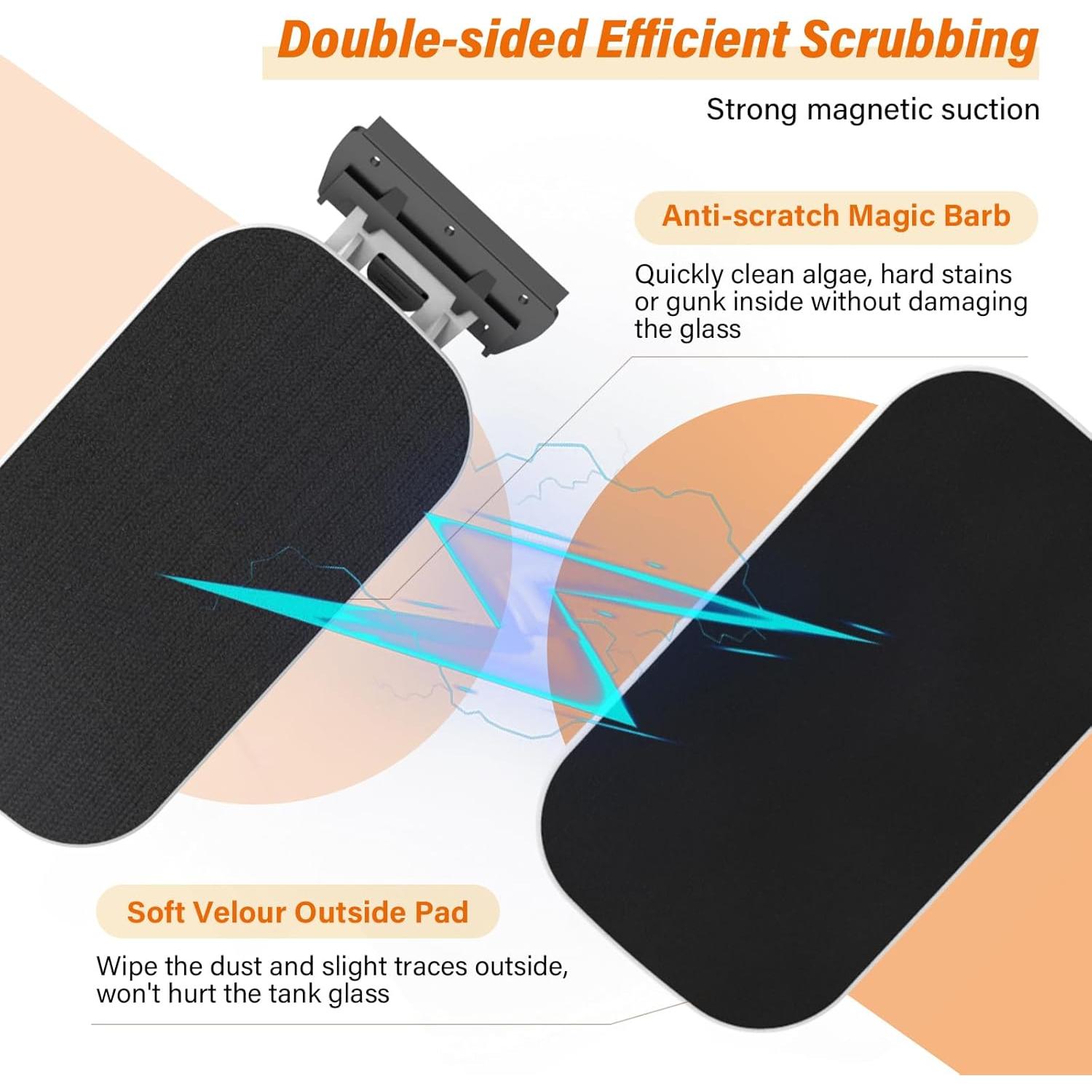 Limpiador Magnético de Cristales para Acuarios Fishkeeper XL