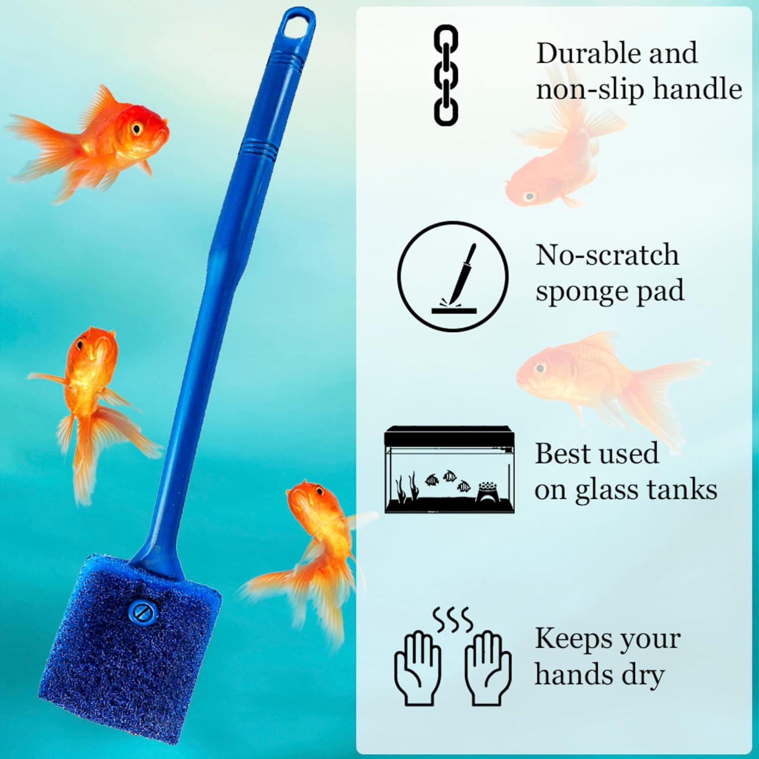 Raspador de Esponja SunGrow para Acuario 40.64 cm Doble Cara
