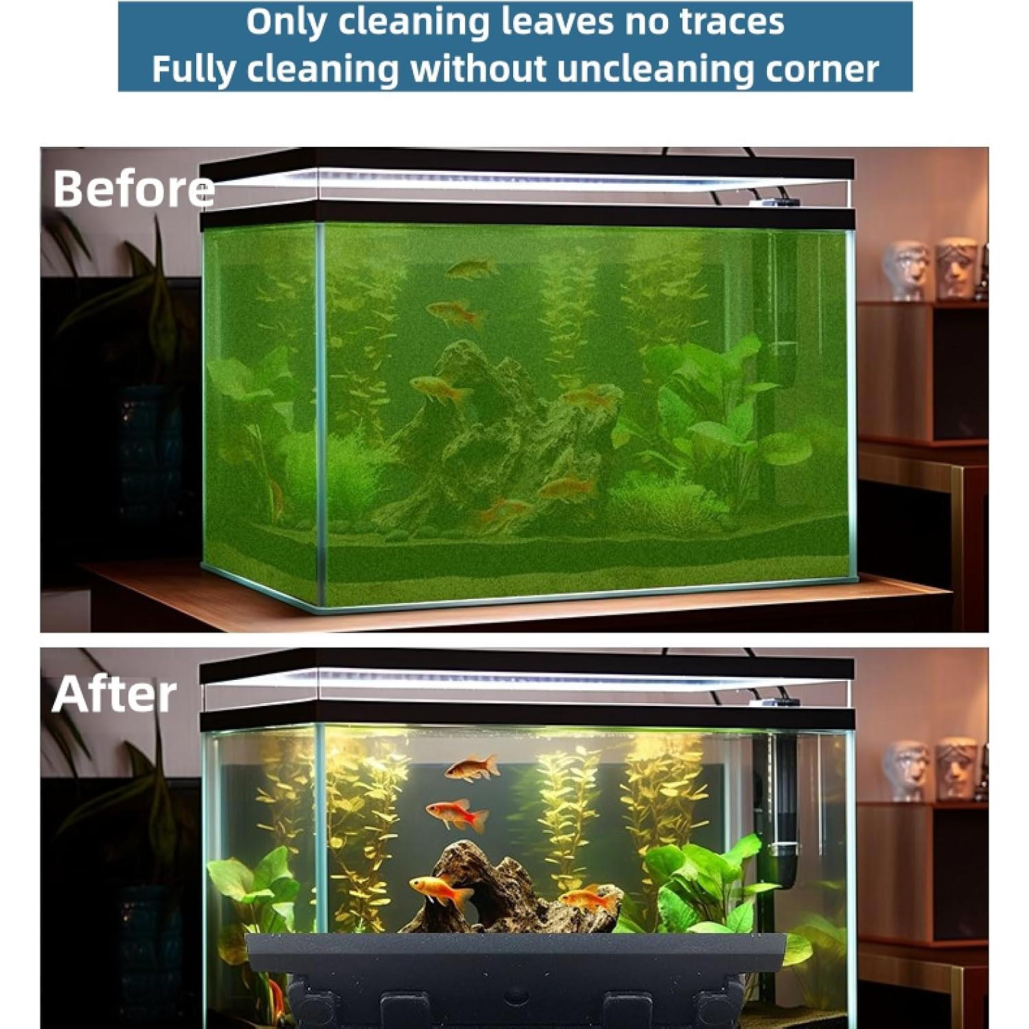 Limpiador Magnético de Acuario DeeKleen Pequeño con 2 Raspadores