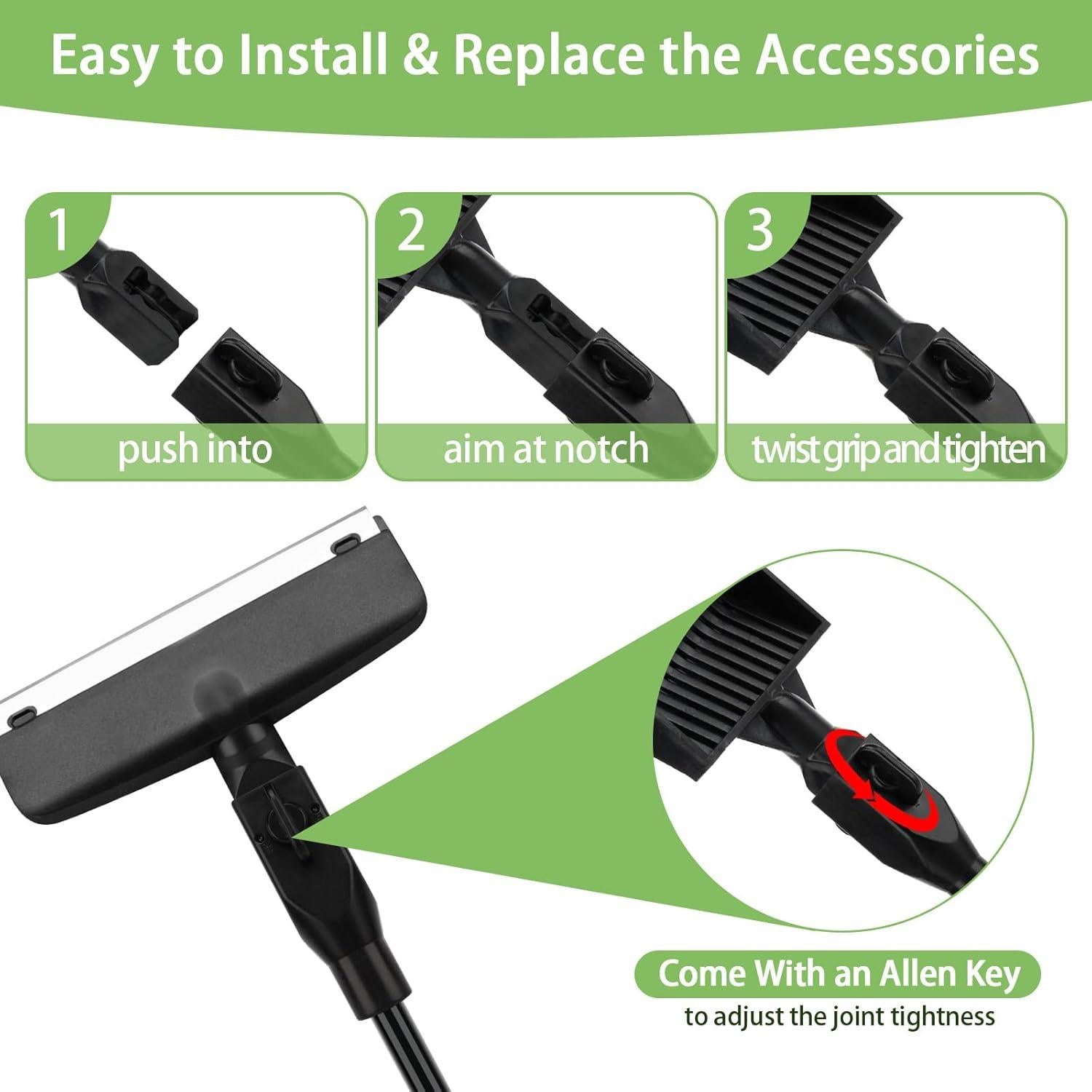 Kit de limpieza de acuarios HSIFMATE 6 en 1 con mango ajustable