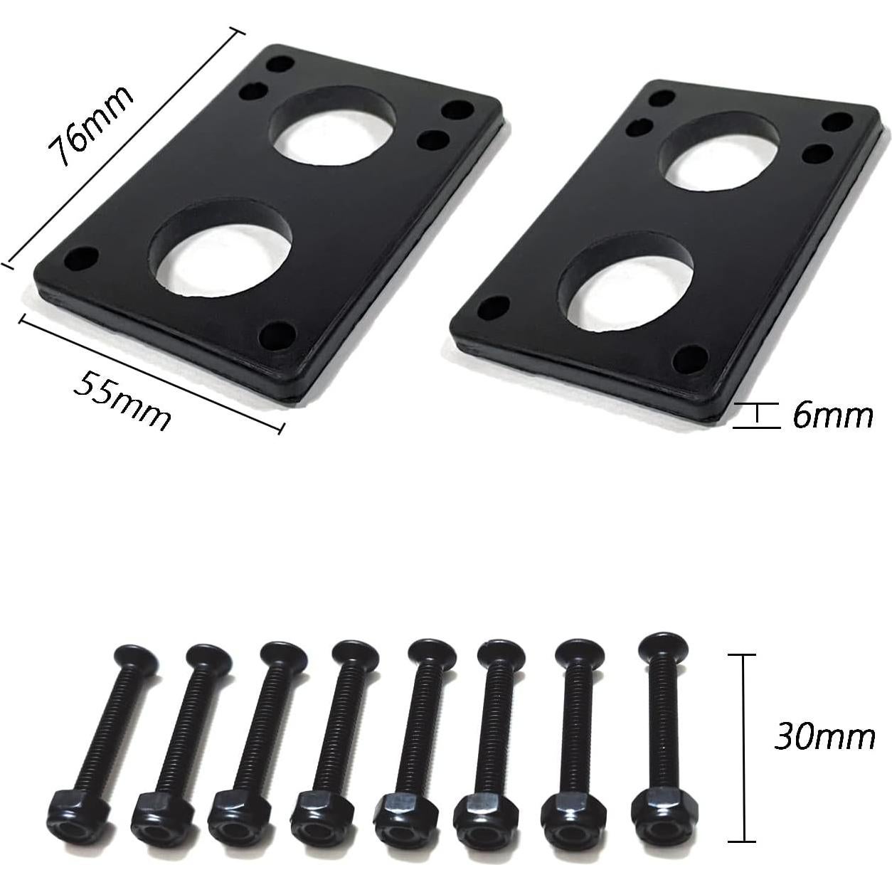 Ruedas de Longboard LOOEEL 70mm 80A con Rodamientos ABEC-9