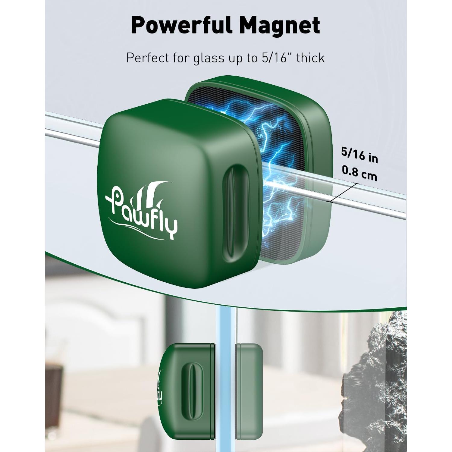 Limpiador Magnético Pawfly para Acuarios de Vidrio 3.81 cm