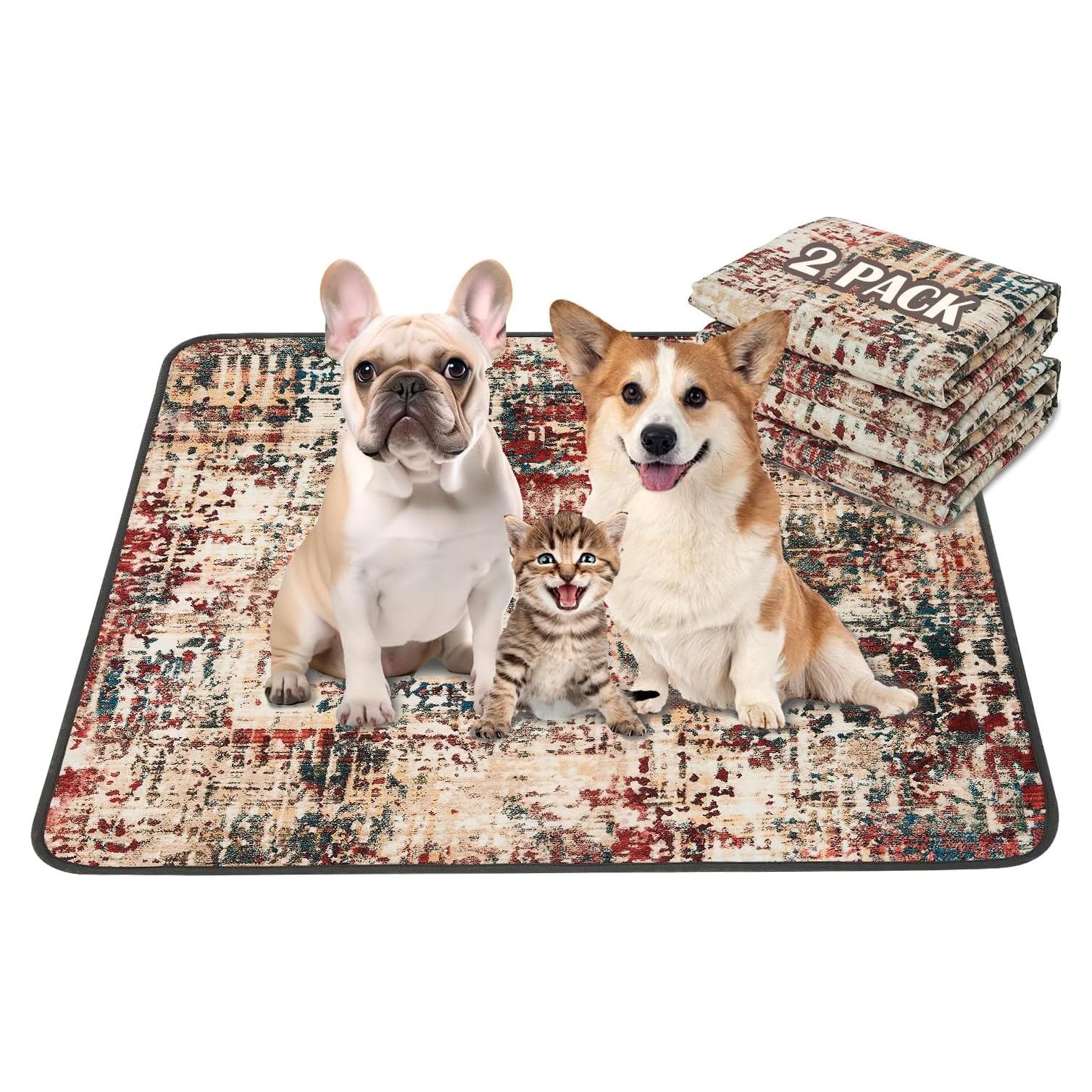 Almohadillas Lavables para Perros Qeils 91x104cm Paquete 2