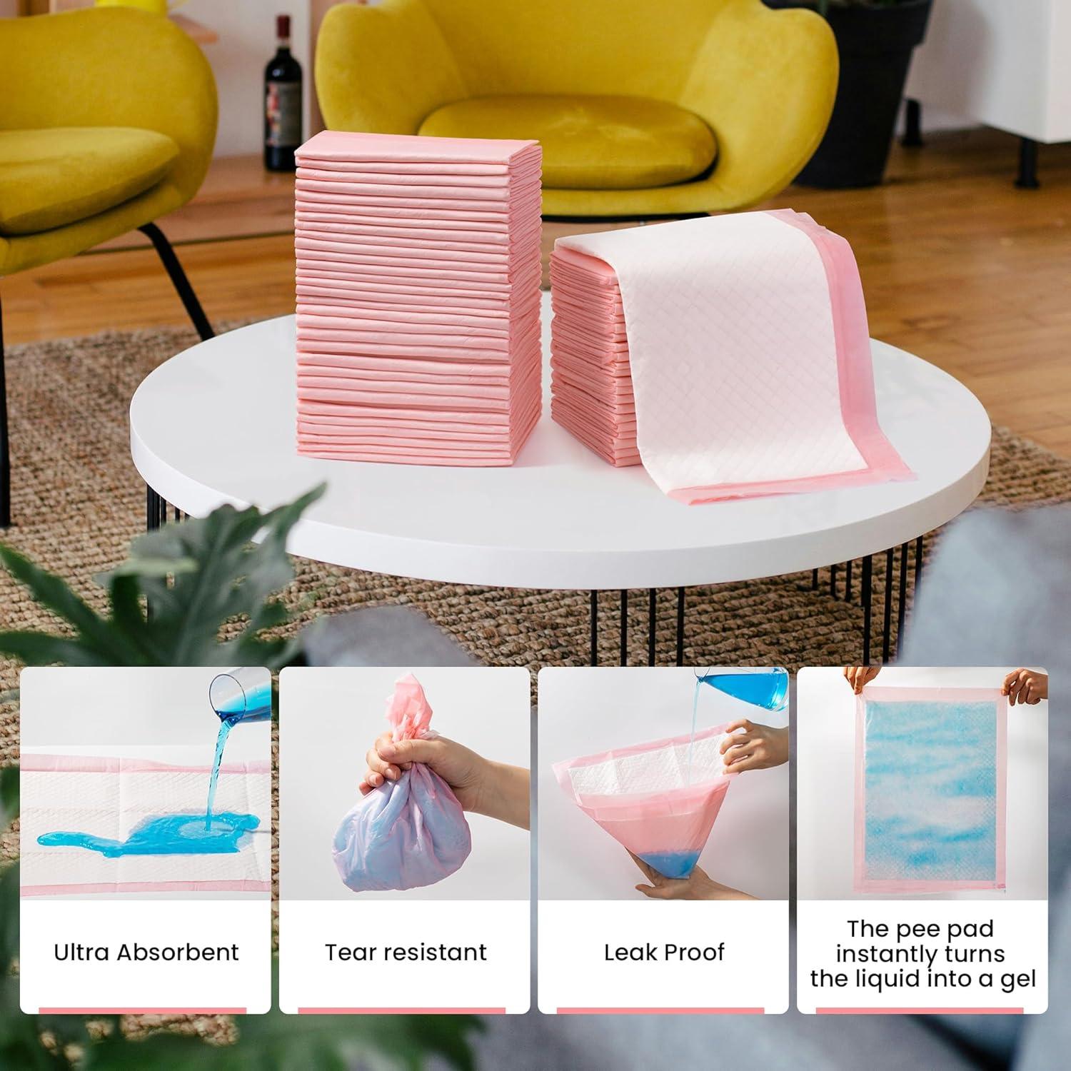 Alfombrillas de Entrenamiento para Mascotas Conejos Rojos 33x46 cm