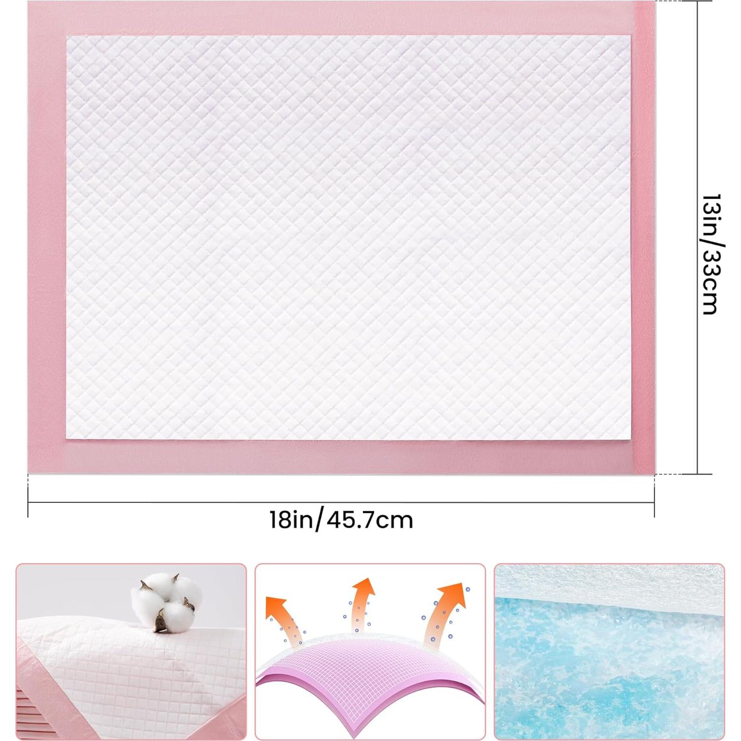 Alfombrillas de Entrenamiento para Mascotas Conejos Rojos 33x46 cm