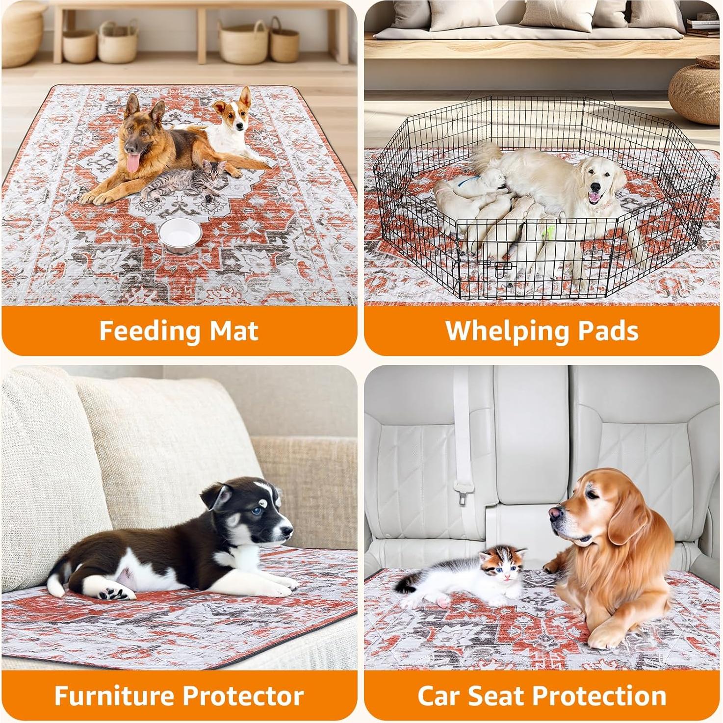 Almohadillas Lavables para Perros LOOBANI 91x91 cm - Paquete de 2