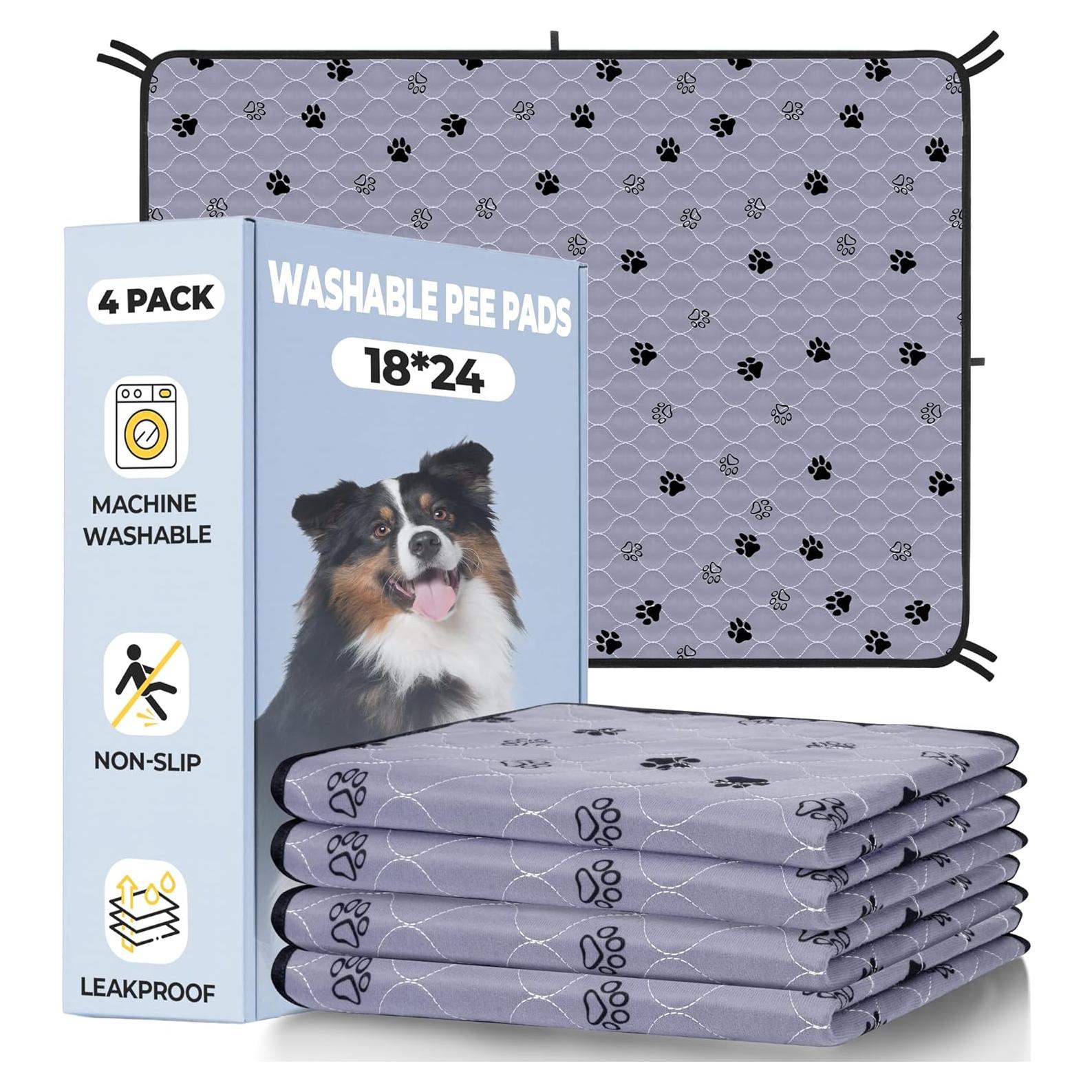 Almohadillas Lavables para Perros Fostanfly 45x60 cm - Paquete de 4