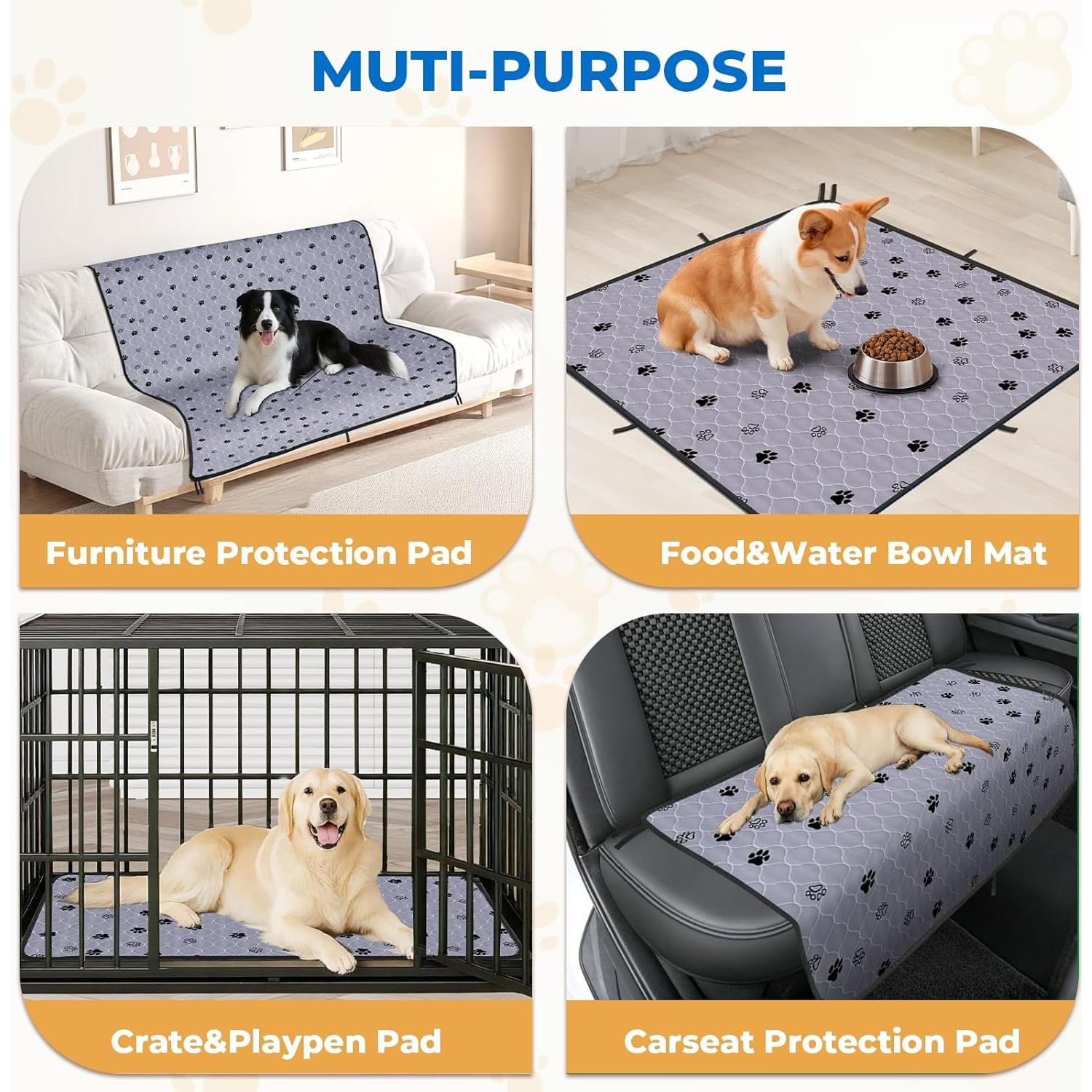 Almohadillas Lavables para Perros Fostanfly 45x60 cm - Paquete de 4