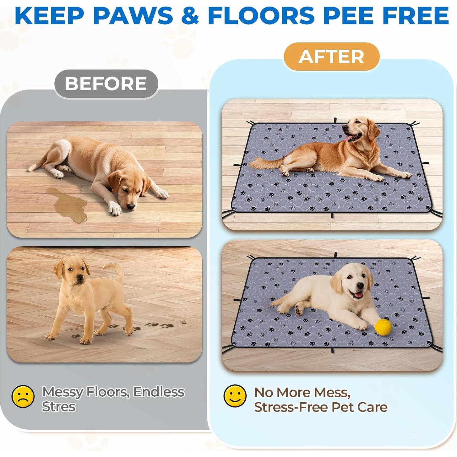 Almohadillas Lavables para Perros Fostanfly 45x60 cm - Paquete de 4