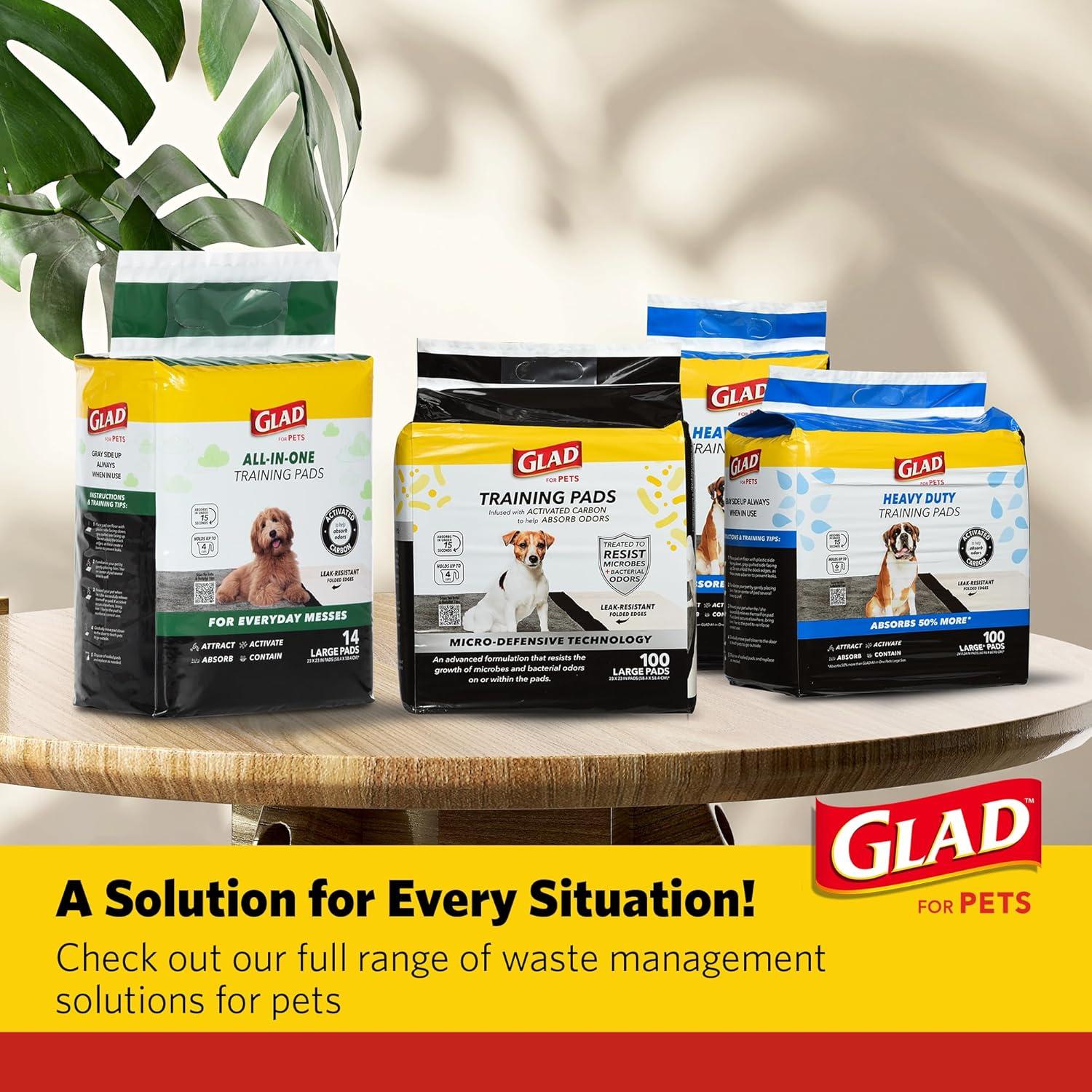 Almohadillas de Entrenamiento Jumbo Glad para Cachorros - 30 Piezas