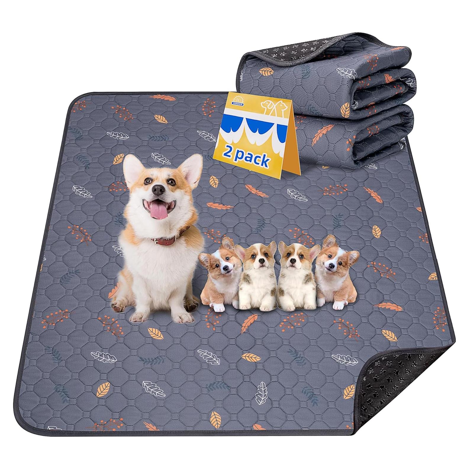 Almohadillas Lavables para Perros Sunheir 78.74x91.44 cm Paquete de 2