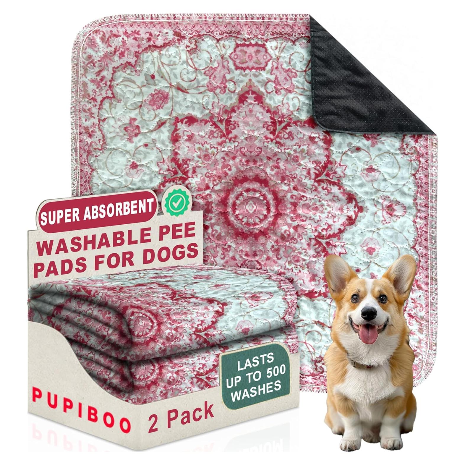 Alfombrillas Lavables para Perros Pupiboo 0.91m x 0.91m - Antideslizantes