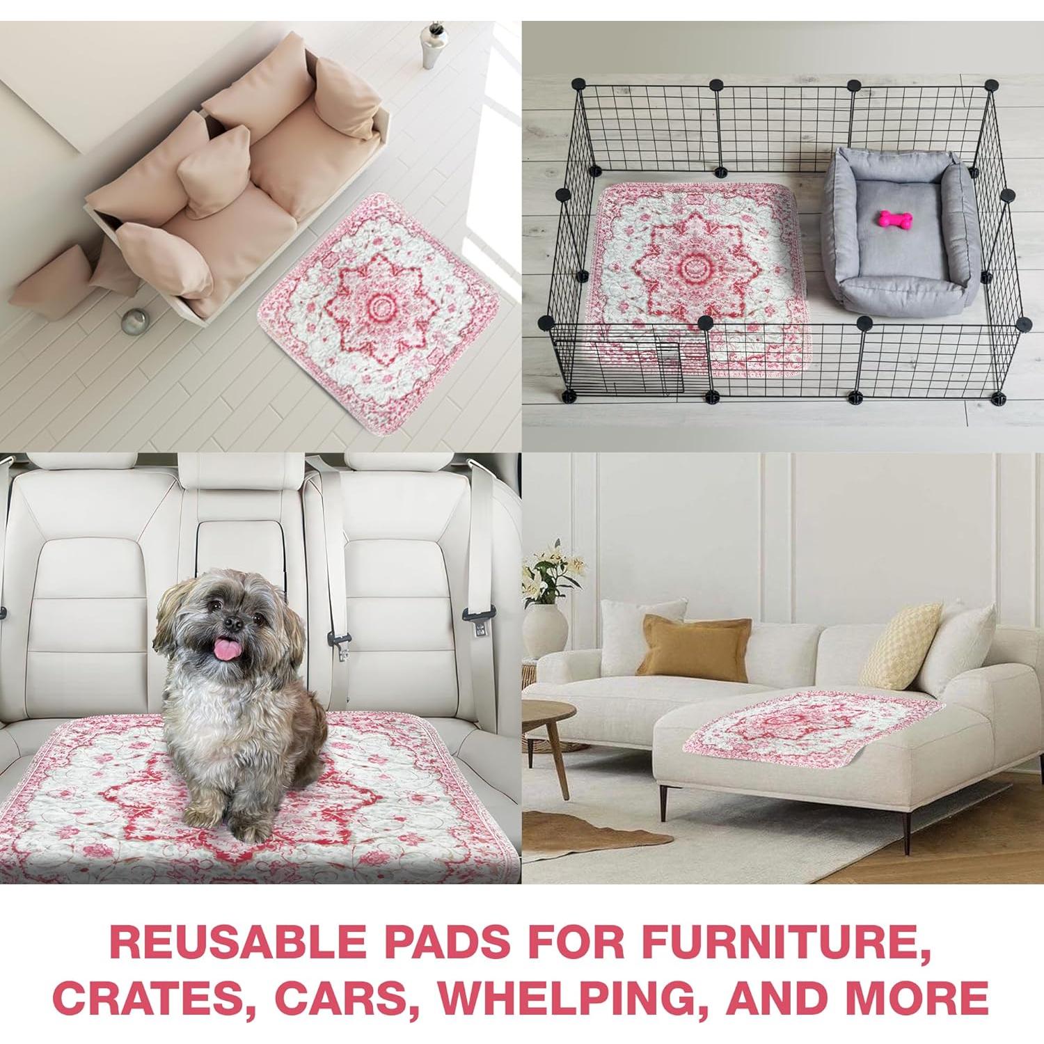 Alfombrillas Lavables para Perros Pupiboo 0.91m x 0.91m - Antideslizantes