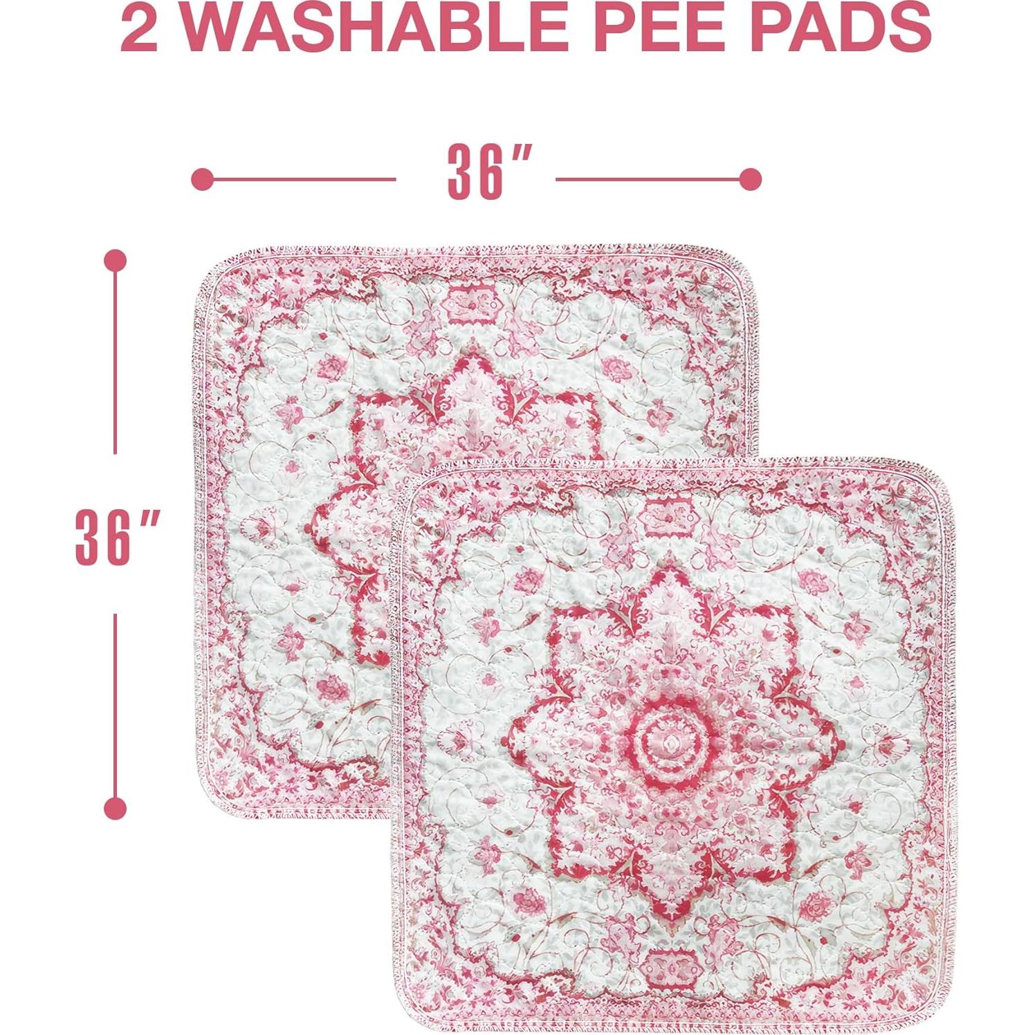 Alfombrillas Lavables para Perros Pupiboo 0.91m x 0.91m - Antideslizantes