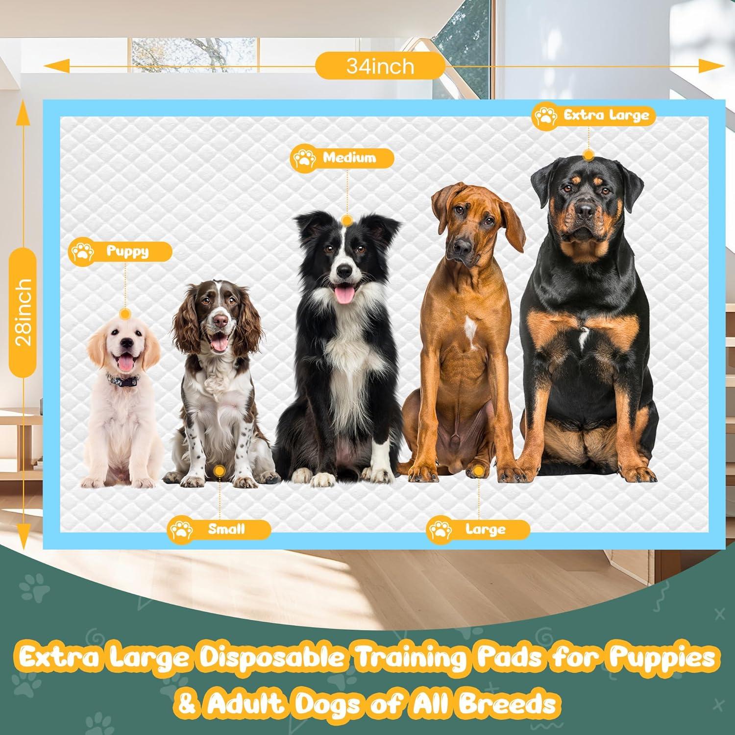 Almohadillas Desechables para Perros YOPETKI 100 Unidades 71x86cm
