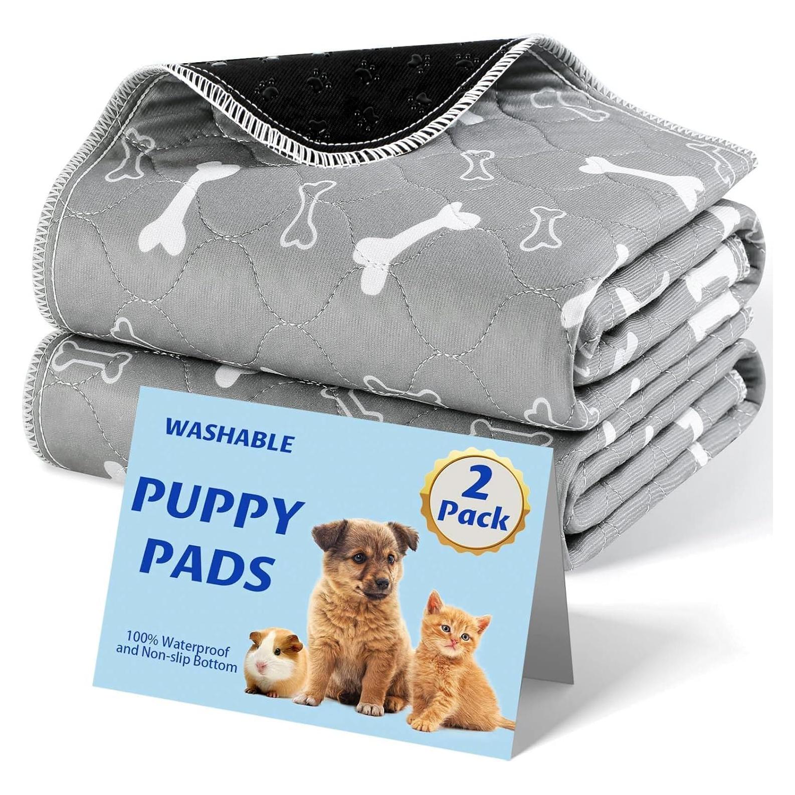 Alfombrillas Lavables para Perros Baodan - 2 Paquetes 45.72x60.96 cm