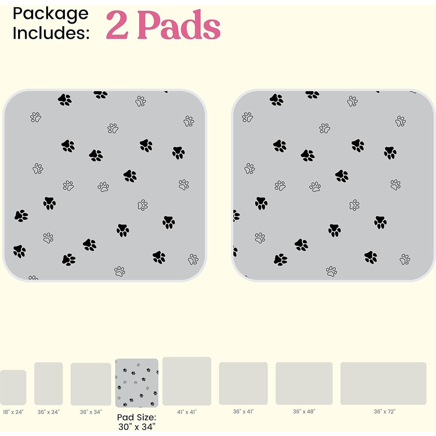 Almohadilla Lavable Super Absorbente PitPet 76x86cm - 2 Pzas