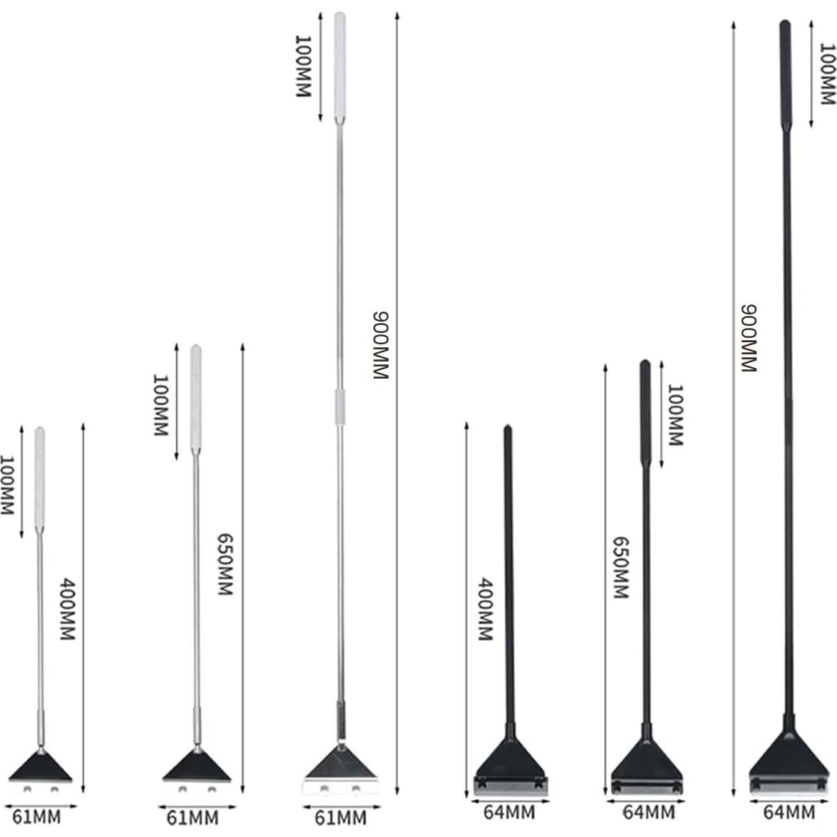 Raspador de Algas Ajustable SXMYSH 90cm Aluminio Negro