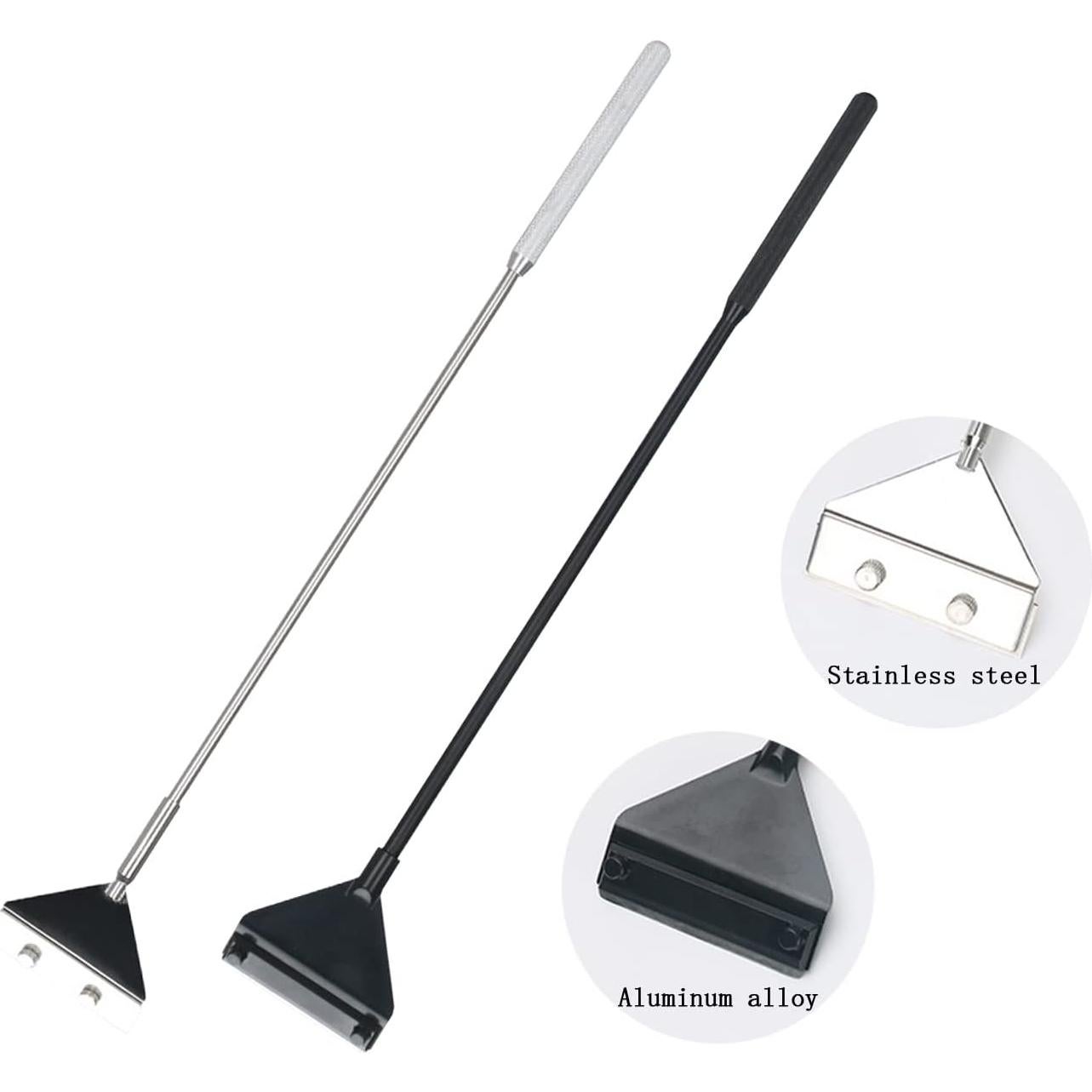 Raspador de Algas Ajustable SXMYSH 90cm Aluminio Negro