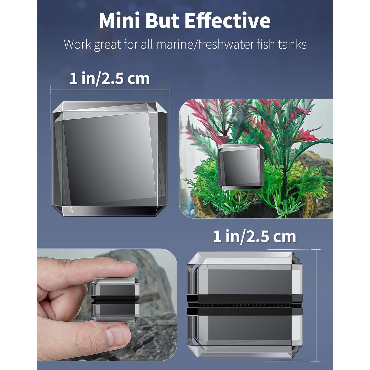 Limpiador Magnético de Cristal Pawfly para Acuarios 2.54 cm