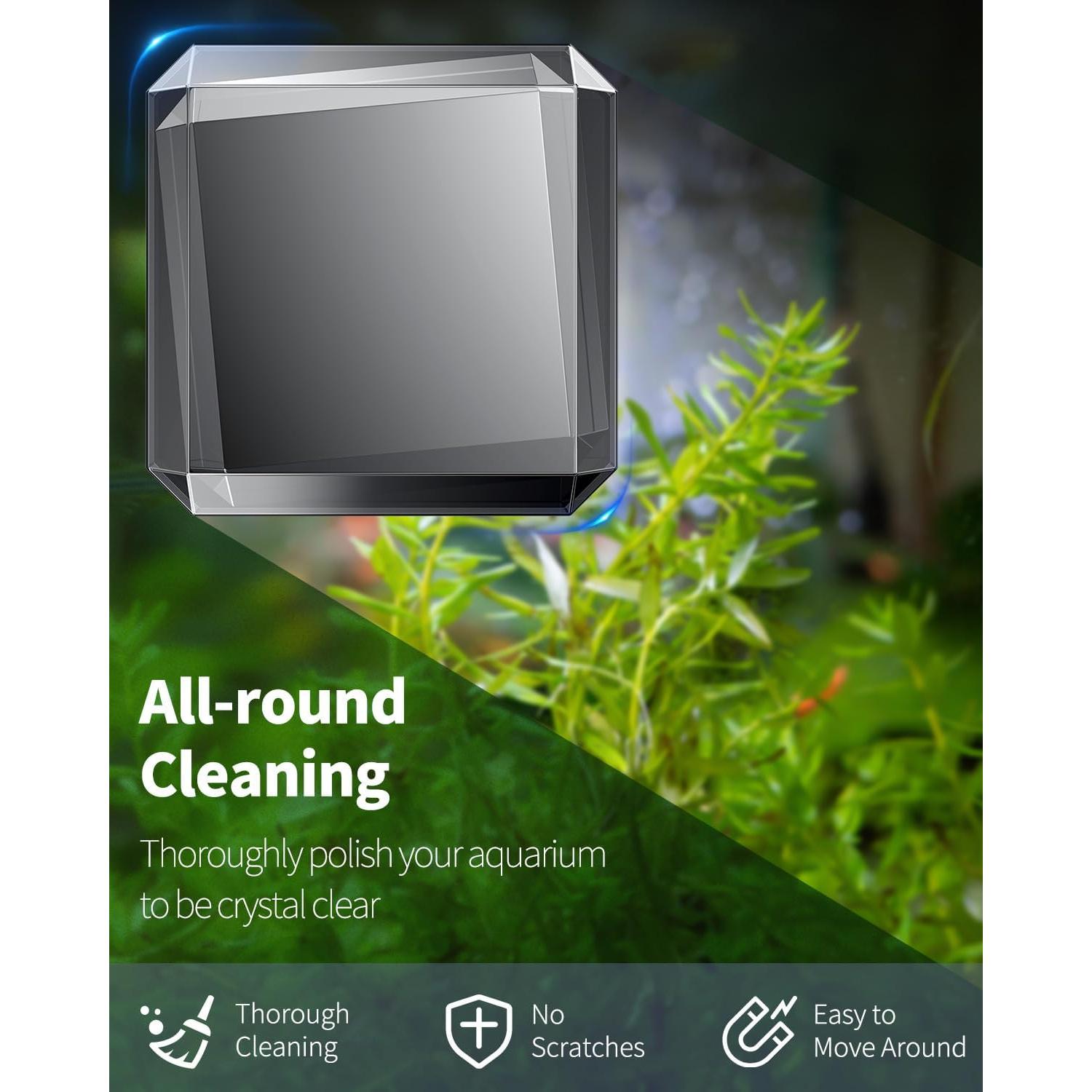 Limpiador Magnético de Cristal Pawfly para Acuarios 2.54 cm