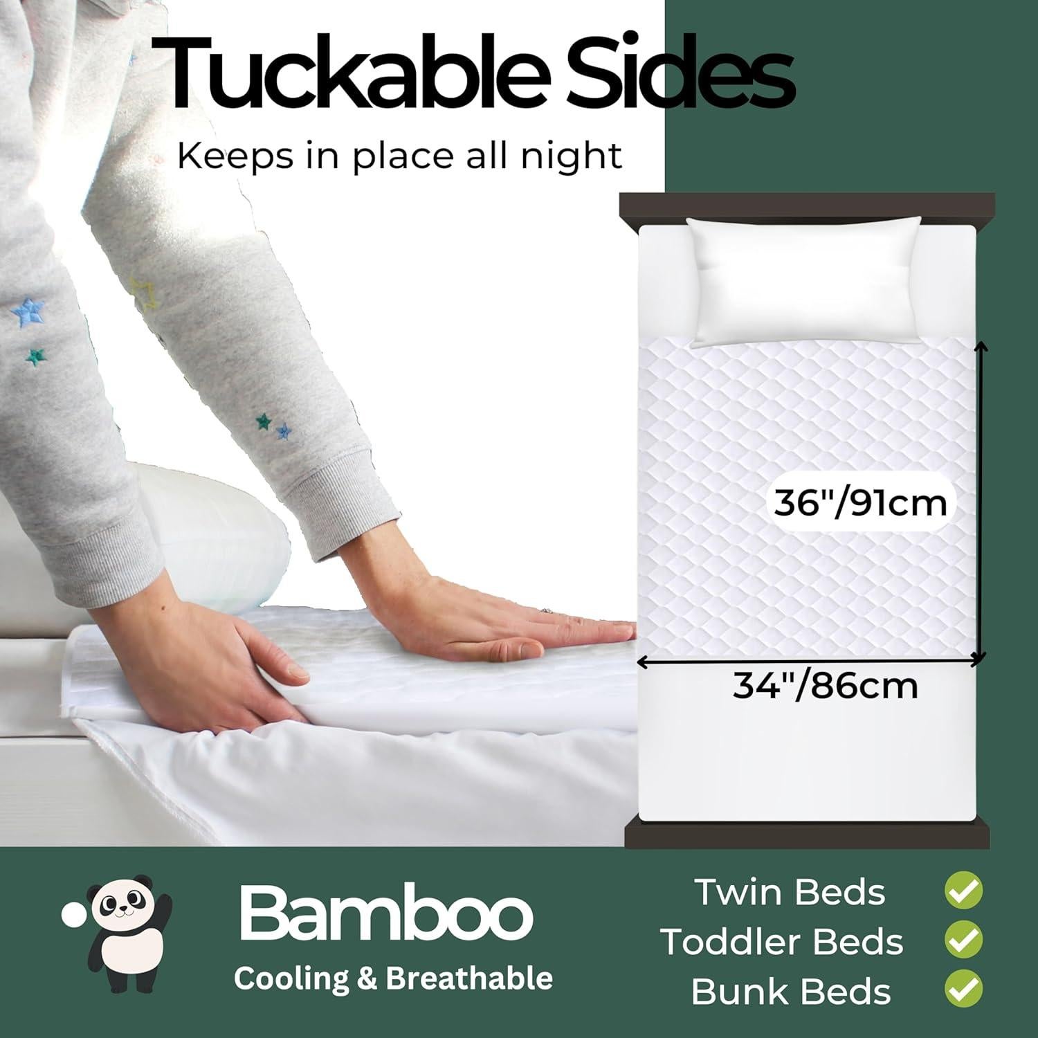 Protector de Colchón Impermeable Hygge Sheets Twin 100% Bambú
