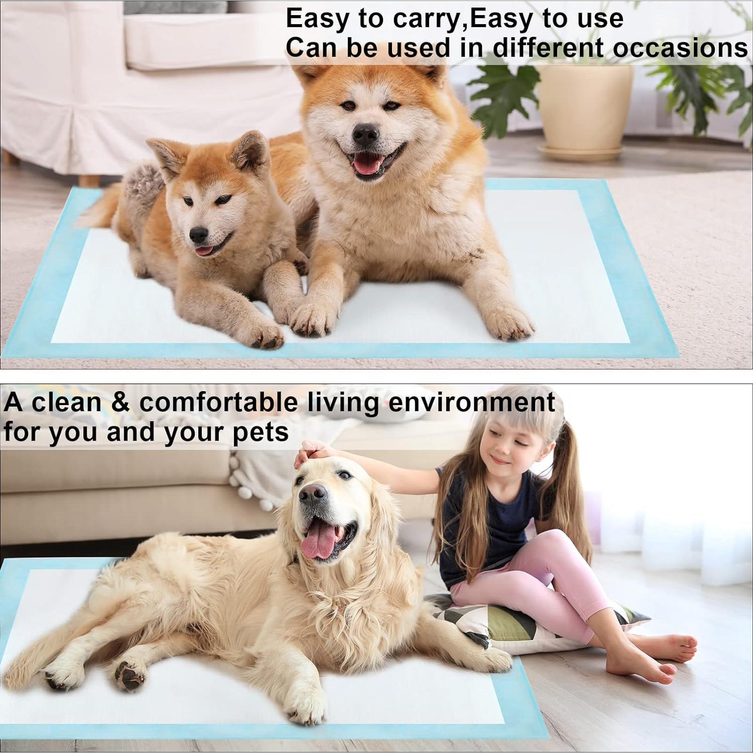 60 Almohadillas Desechables para Orina de Perro SUGUNING 81x91 cm