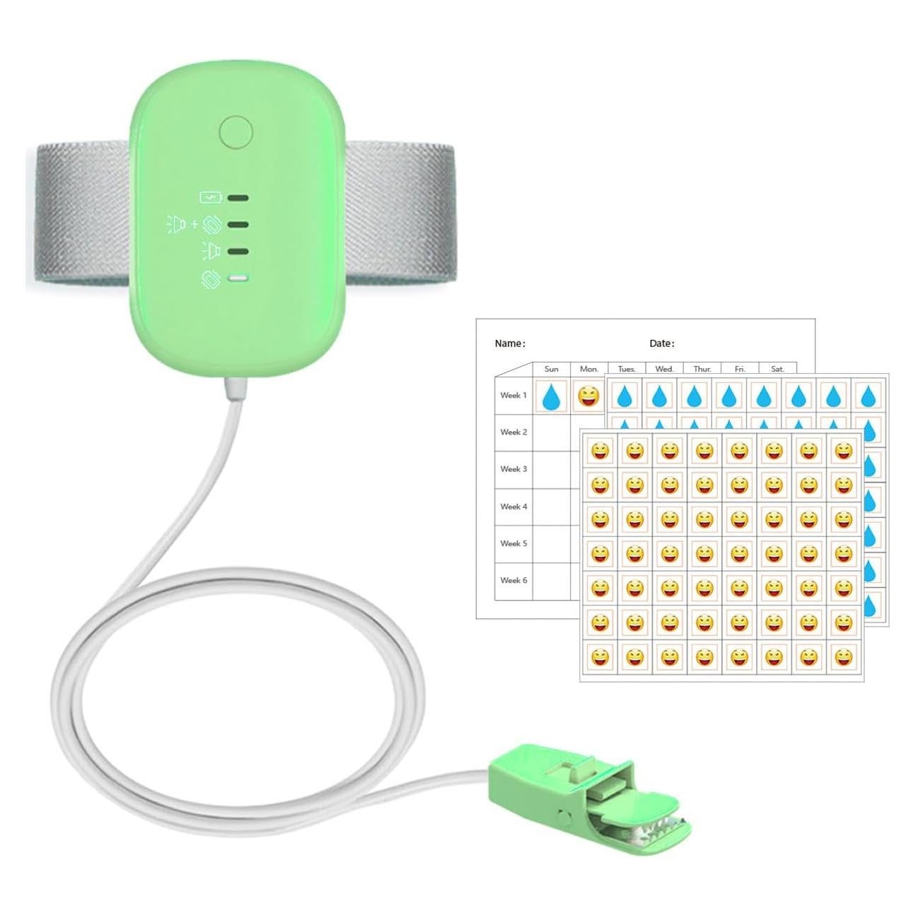 Alarma para Mojar la Cama TENQIU Recargable USB Verde