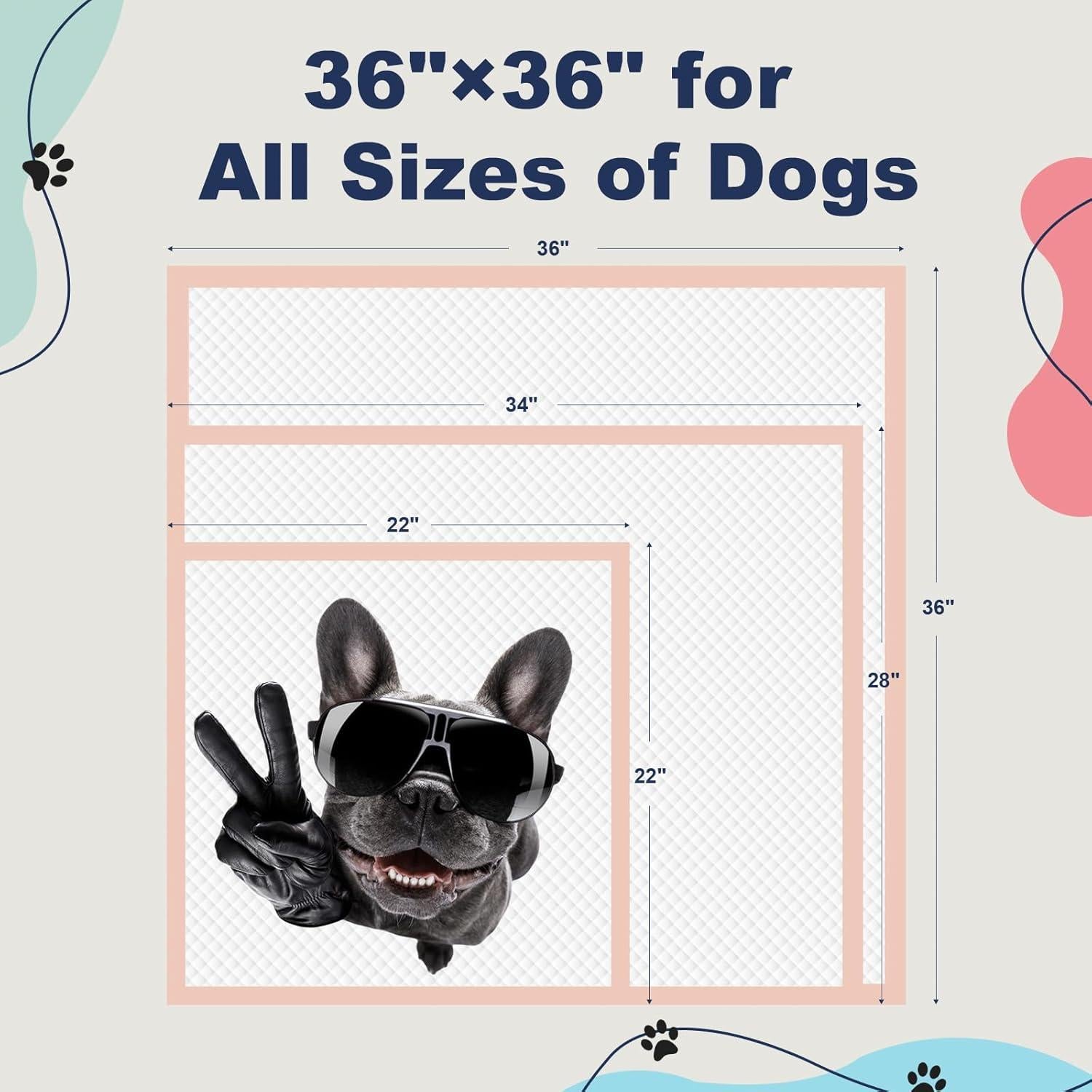 Alfombrillas Desechables para Cachorros OOMICAT 91x91cm Rosadas - 45 Pcs