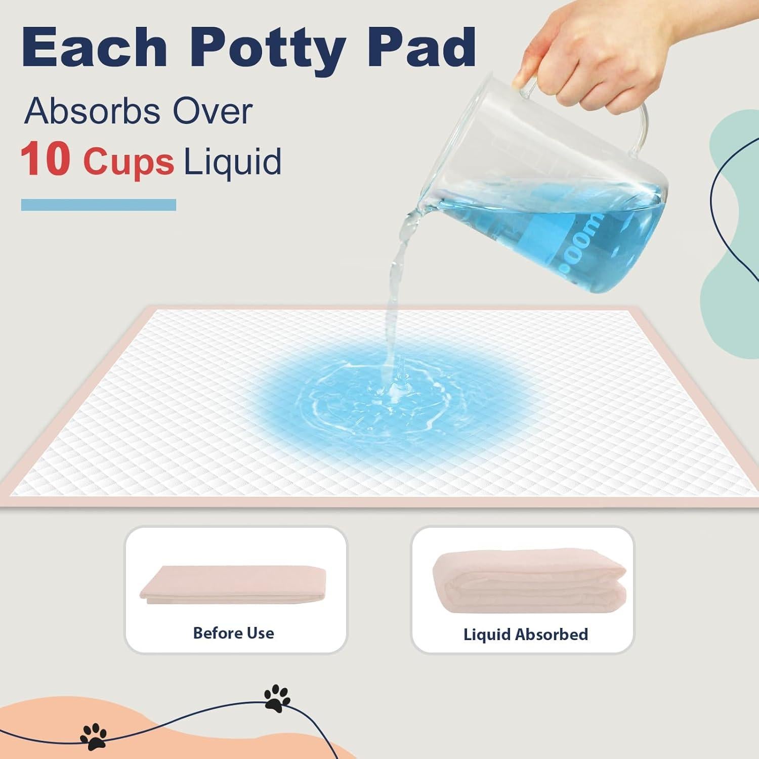 Alfombrillas Desechables para Cachorros OOMICAT 91x91cm Rosadas - 45 Pcs