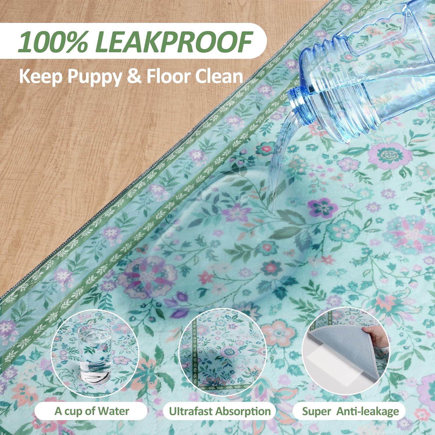 Alfombrillas Lavables para Perros Loobani 78.74x91.44cm Paquete de 2