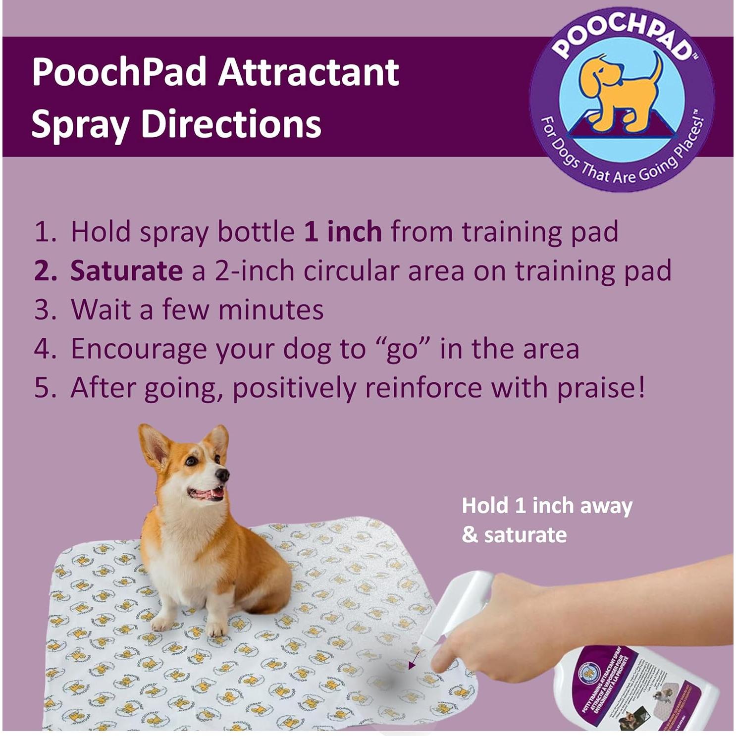 Spray Atractivo para Entrenamiento de Perros Pooch Pad 473 ml