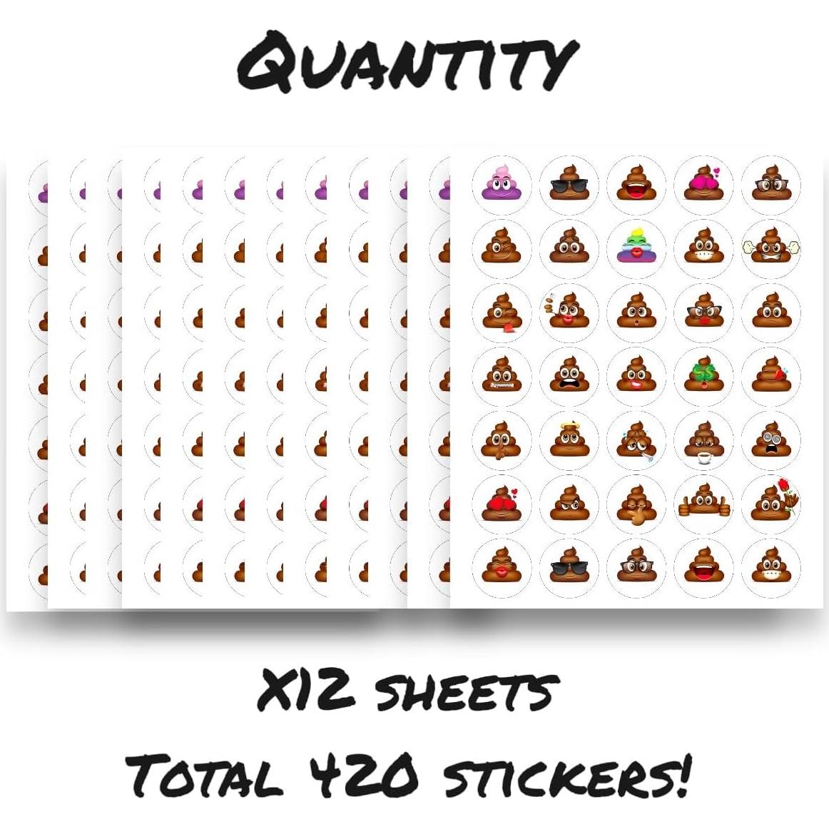 Pegatinas de Caca Joyful Artistry - 420 Piezas para Niños