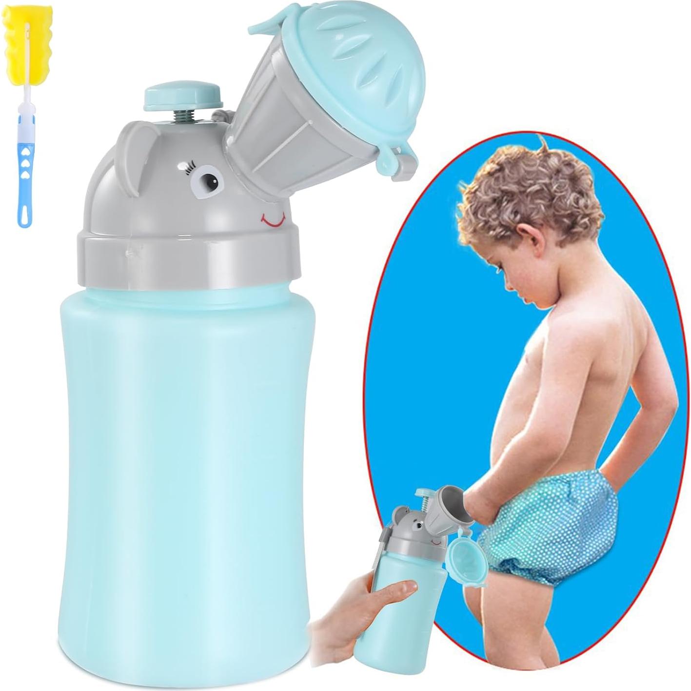 Orinal Portátil ONEDONE para Niños 500ml Azul con Cepillo