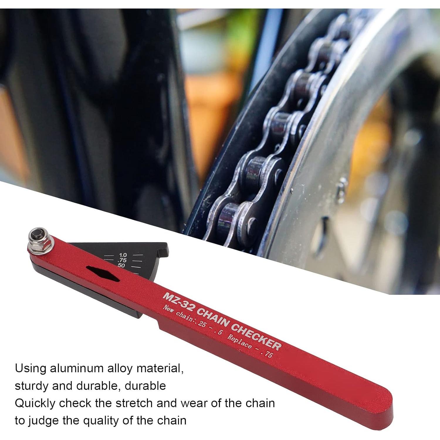 Comprobador de Cadena de Bicicleta VGEBY - Aluminio, 60g