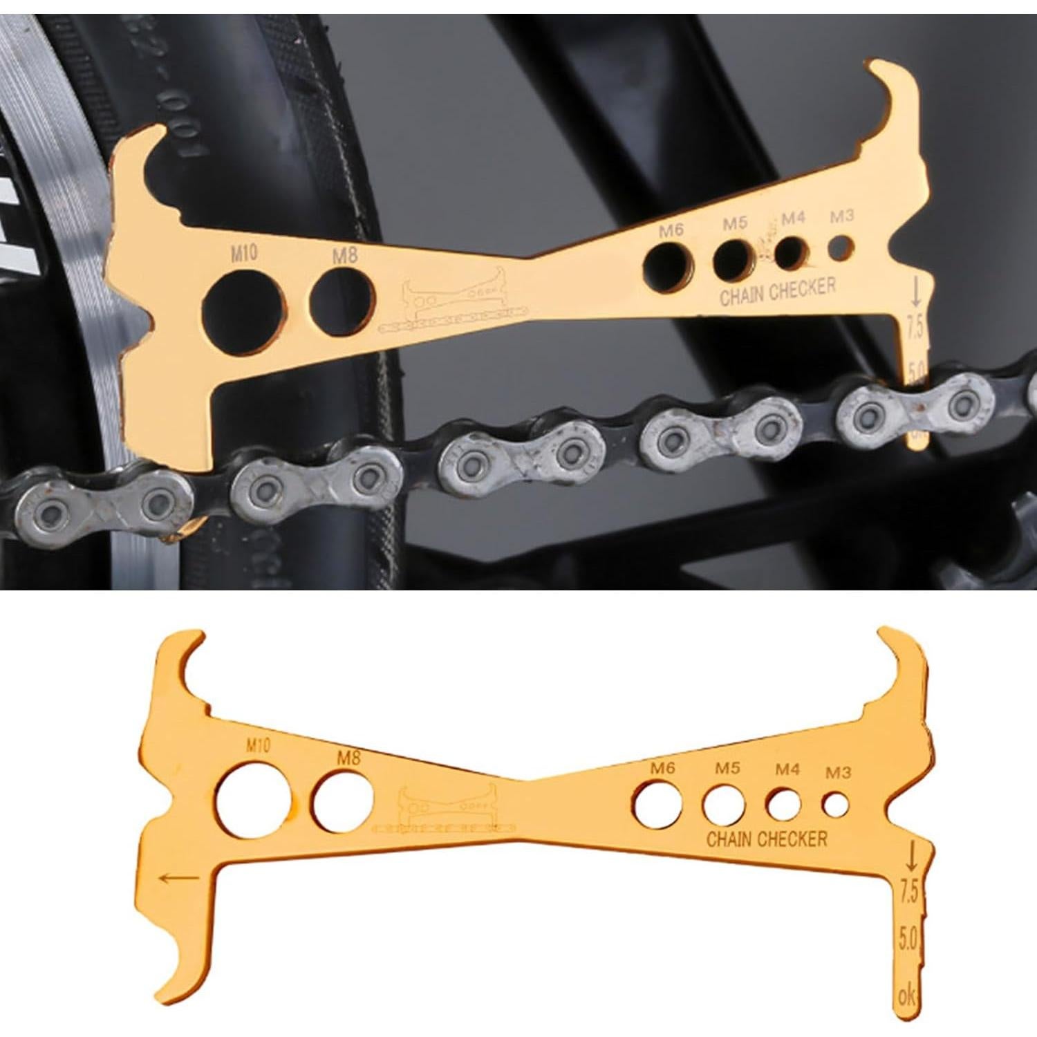 Medidor de Cadena de Bicicleta TTTLLNN Acero Inoxidable