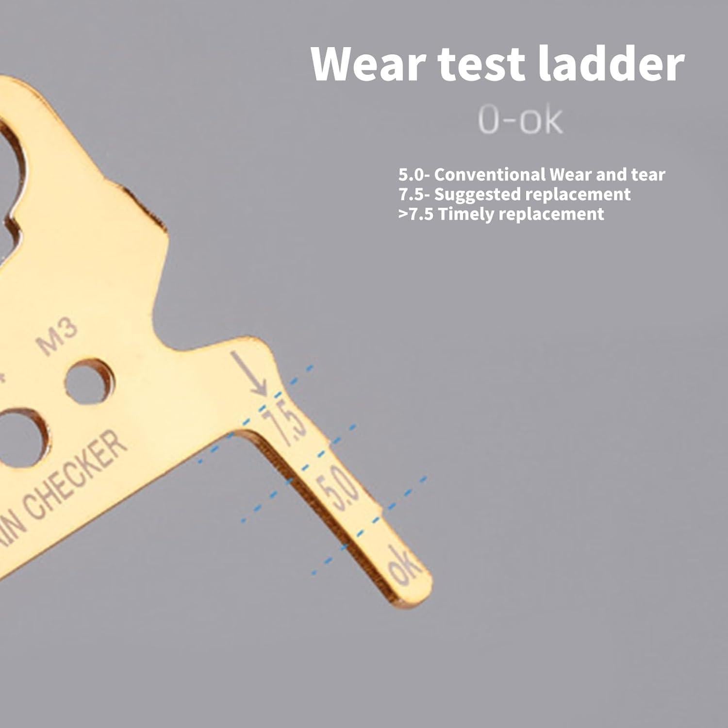 Medidor de Cadena de Bicicleta TTTLLNN Acero Inoxidable