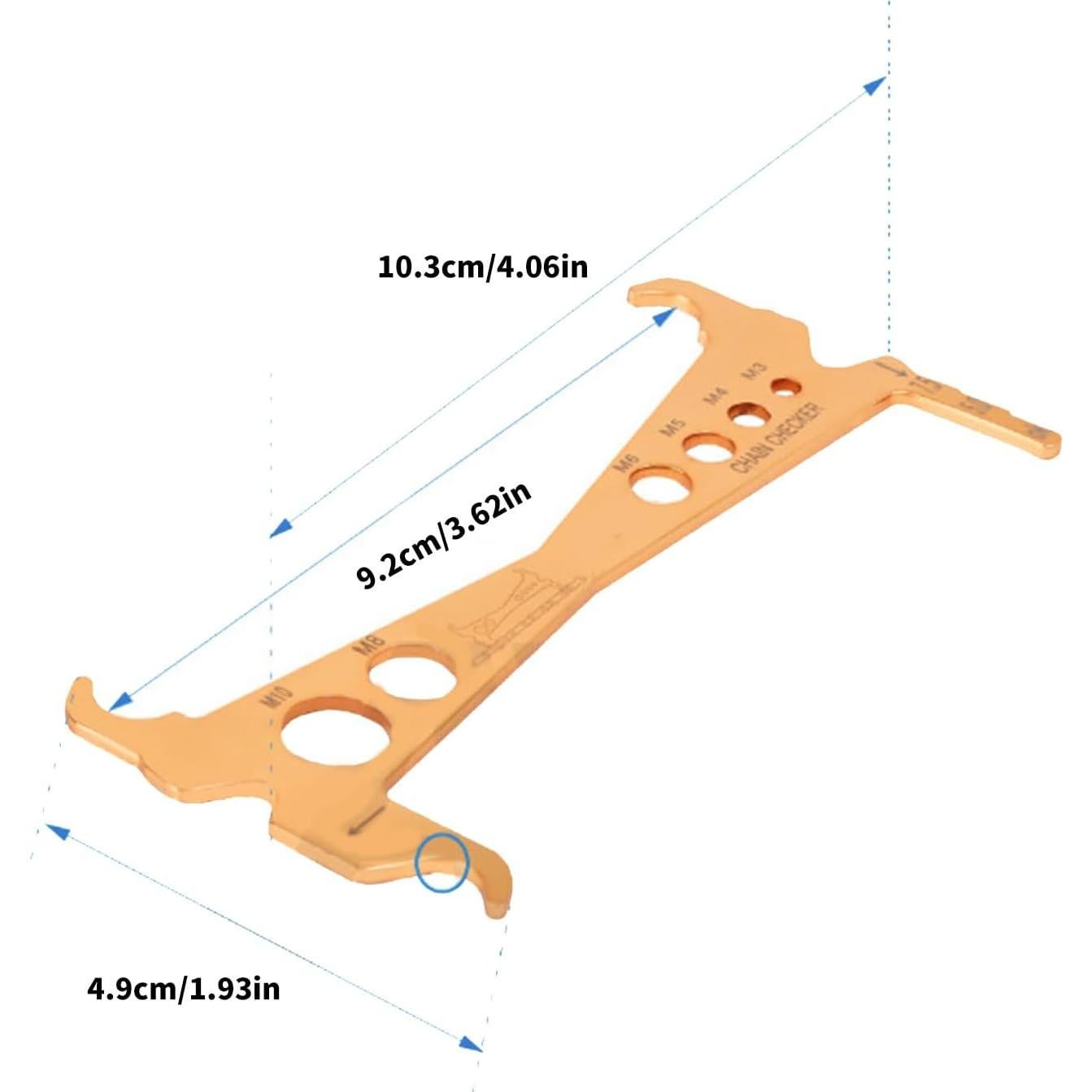 Medidor de Cadena de Bicicleta TTTLLNN Acero Inoxidable