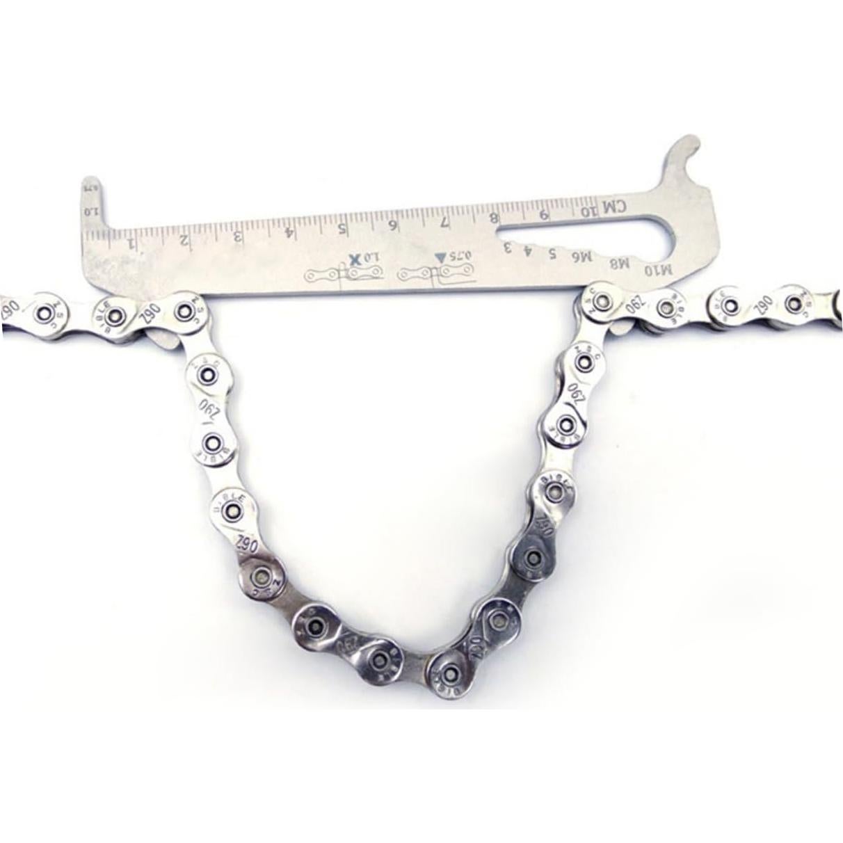 FAVOMOTO Medidor de Desgaste de Cadena de Bicicleta Acero Inoxidable