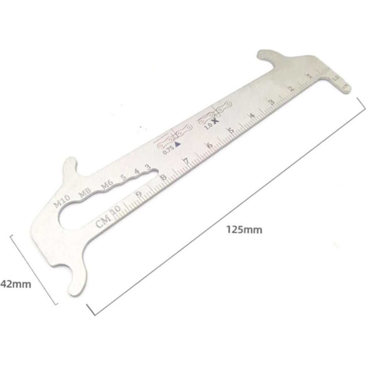 FAVOMOTO Medidor de Desgaste de Cadena de Bicicleta Acero Inoxidable