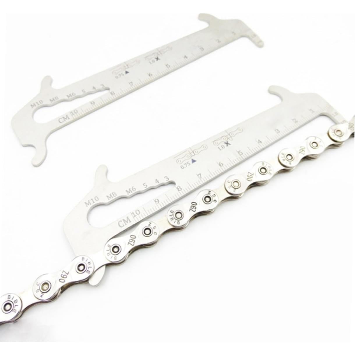 FAVOMOTO Medidor de Desgaste de Cadena de Bicicleta Acero Inoxidable