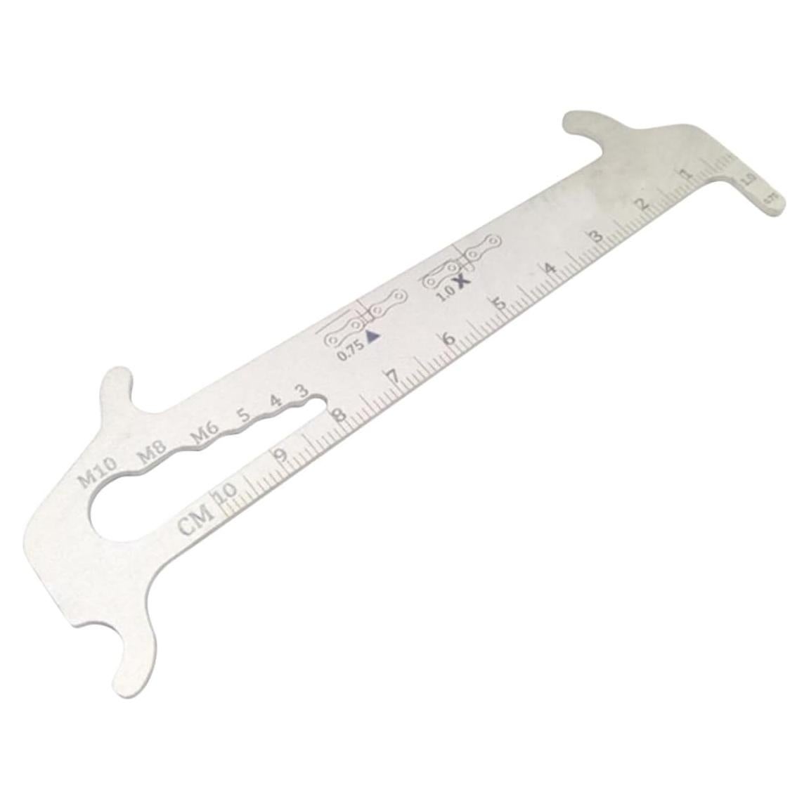 Medidor de Cadena de Bicicleta Kisangel Acero Inoxidable 12.5cm