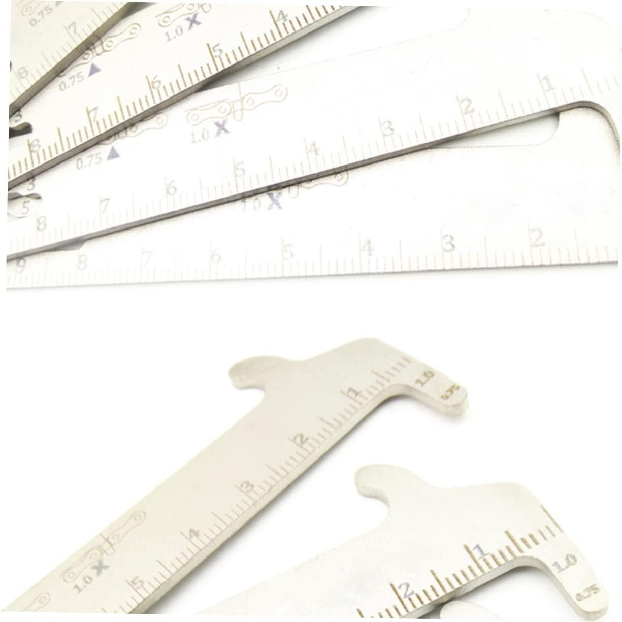 Medidor de Cadena de Bicicleta Kisangel Acero Inoxidable 12.5cm