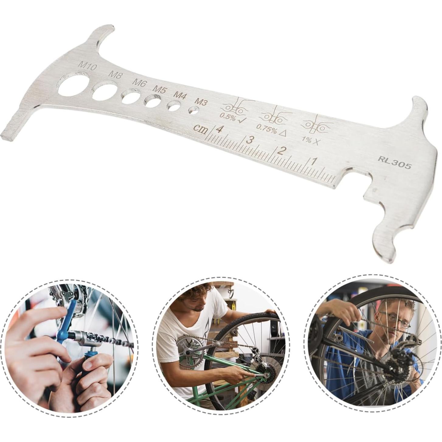 Comprobador de Cadena TOYANDONA de Acero Inoxidable Portátil