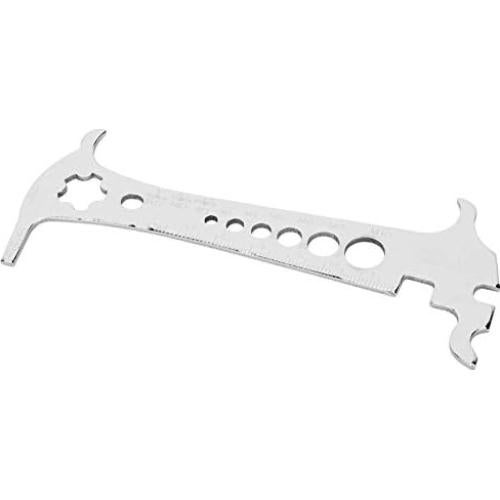 Medidor de desgaste de cadena Vbestlife de acero inoxidable