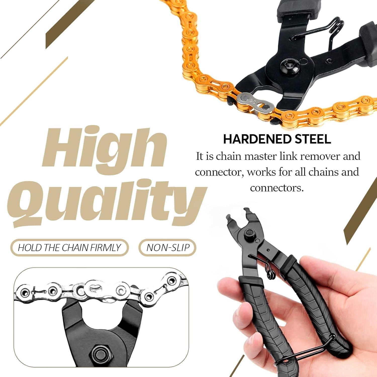 Kit de Herramientas Wokape para Reparación de Cadenas de Bicicleta 12 Piezas