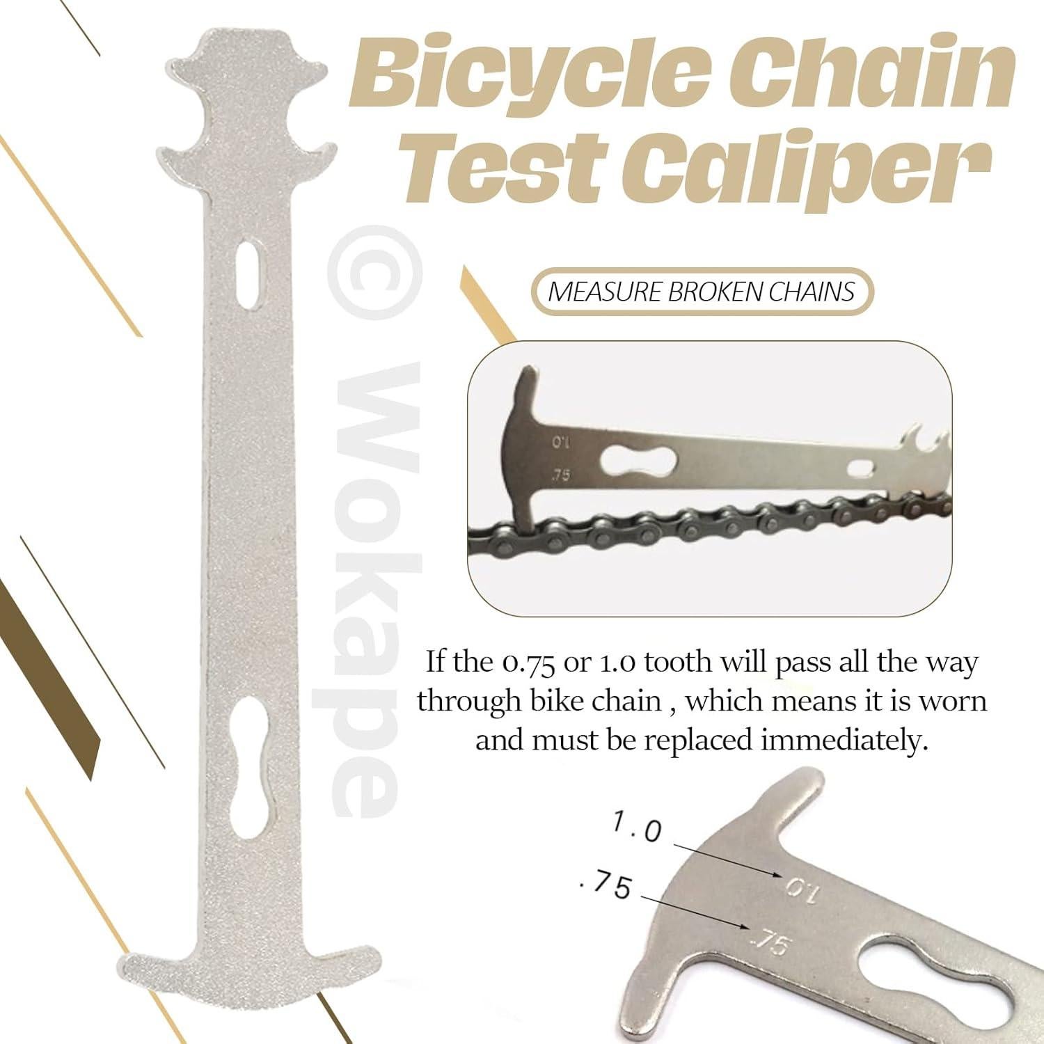 Kit de Herramientas Wokape para Reparación de Cadenas de Bicicleta 12 Piezas