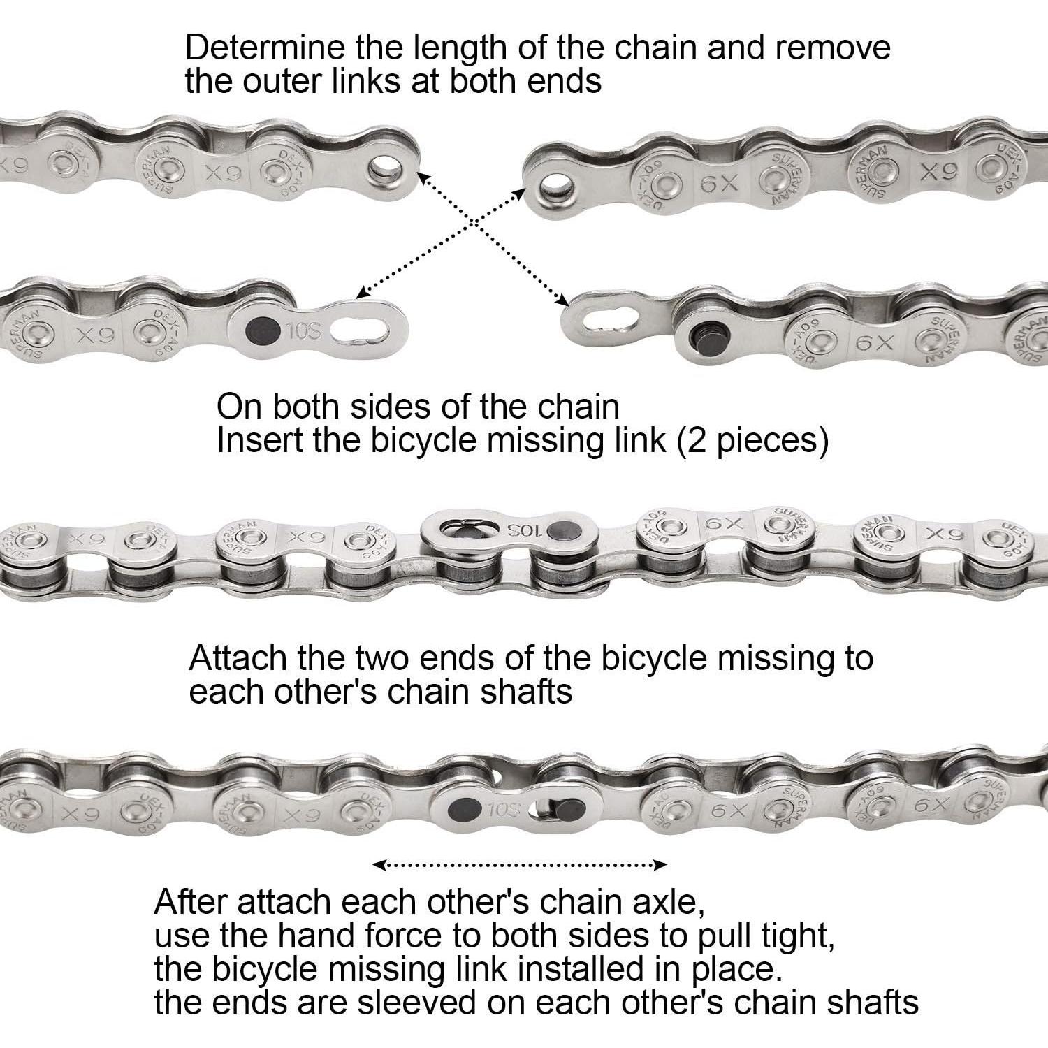 Juego de Herramientas para Cadena de Bicicleta QKURT - Alicate, Medidor y Enlaces